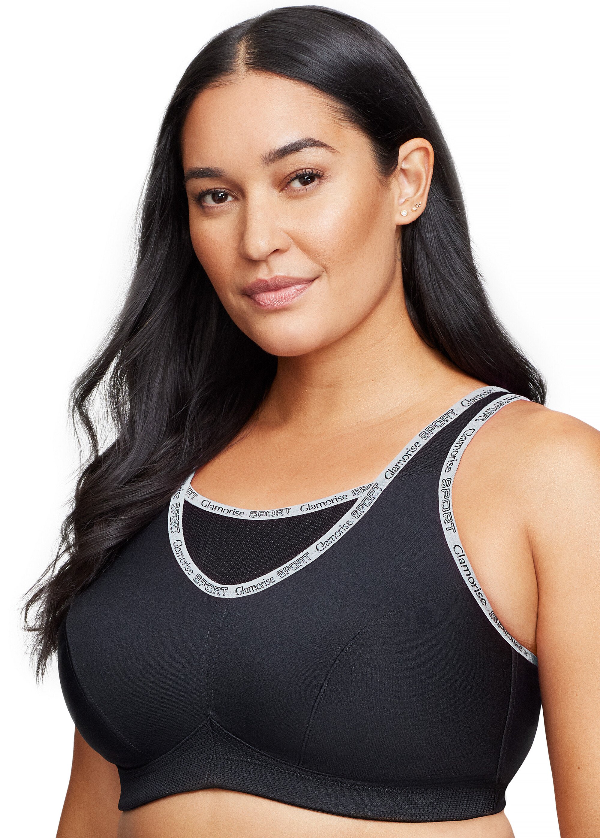 Brassière Sport Anti-Rebondissements Sans Armatures Spécial Grandes Tailles n°1066 Femme Grande Taille Noir 1066 GA1