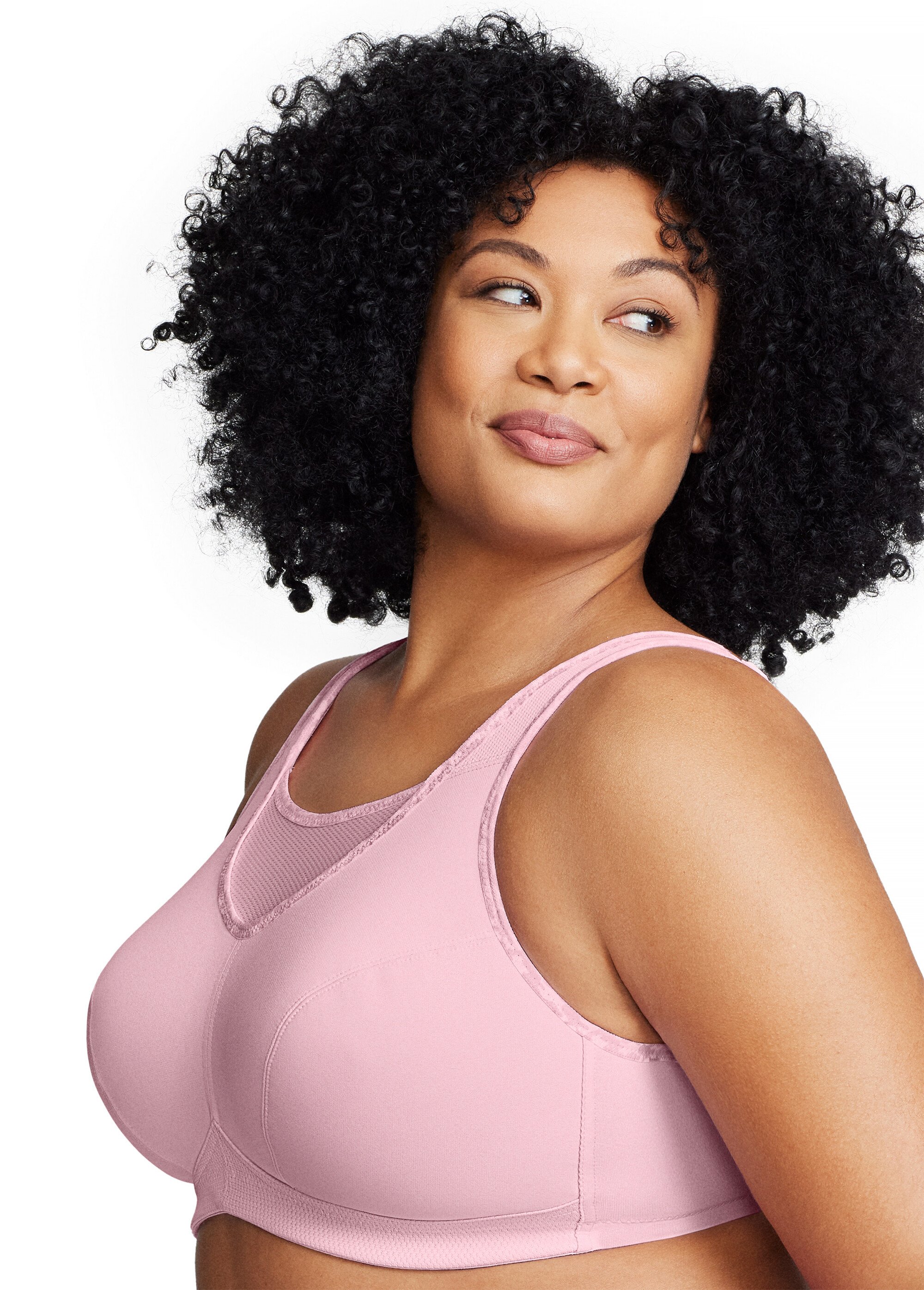 Brassière Sport Anti-Rebondissements Sans Armatures Spécial Grandes Tailles n°1066 Femme Grande Taille ROSE GUIMAUVE 1066 GA1