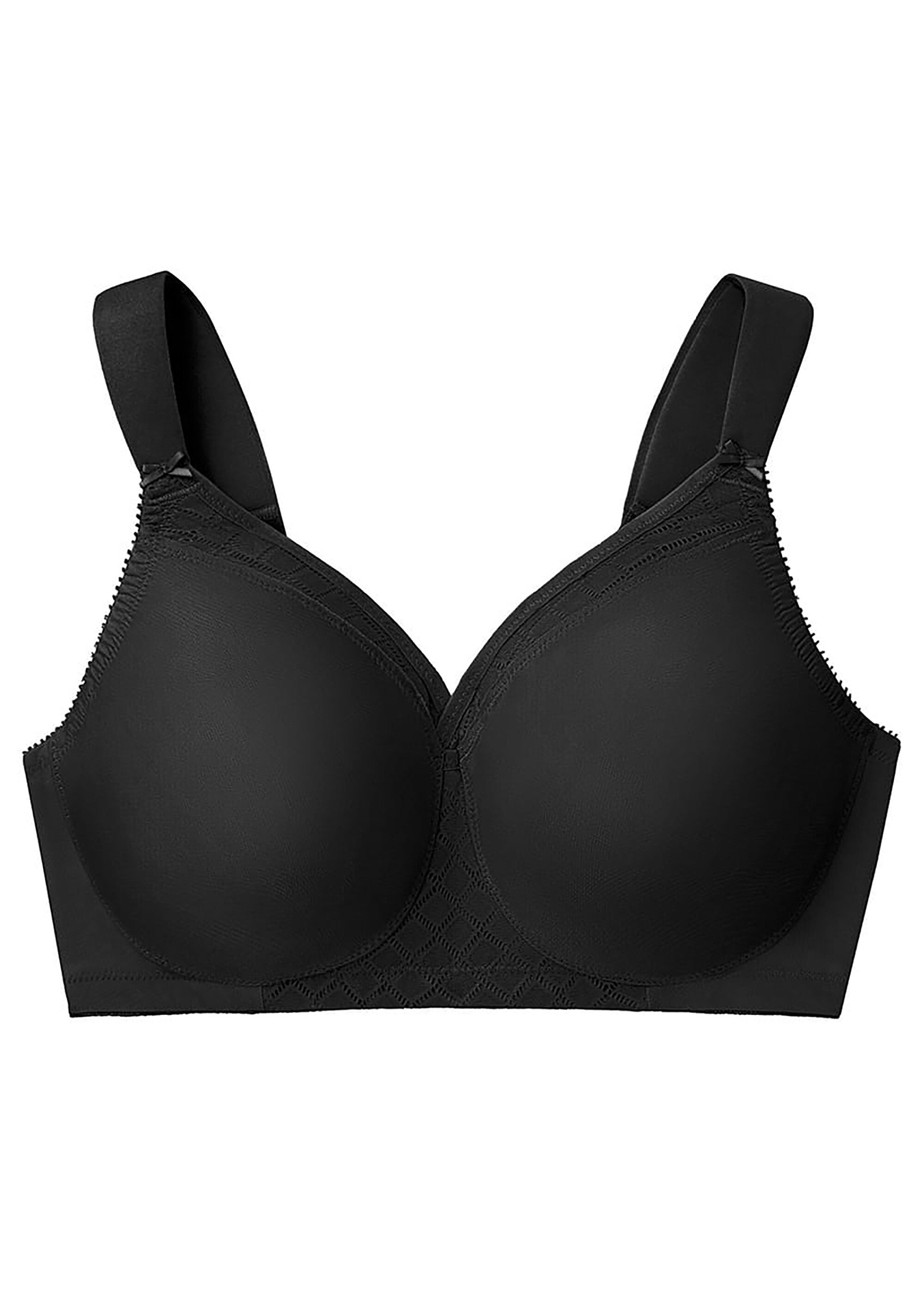 Soutien-gorge MagicLift Invisible Sans Coutures et Sans Armatures Spécial Grandes Tailles n°1080 Femme Grande Taille Noir 1080 FA2
