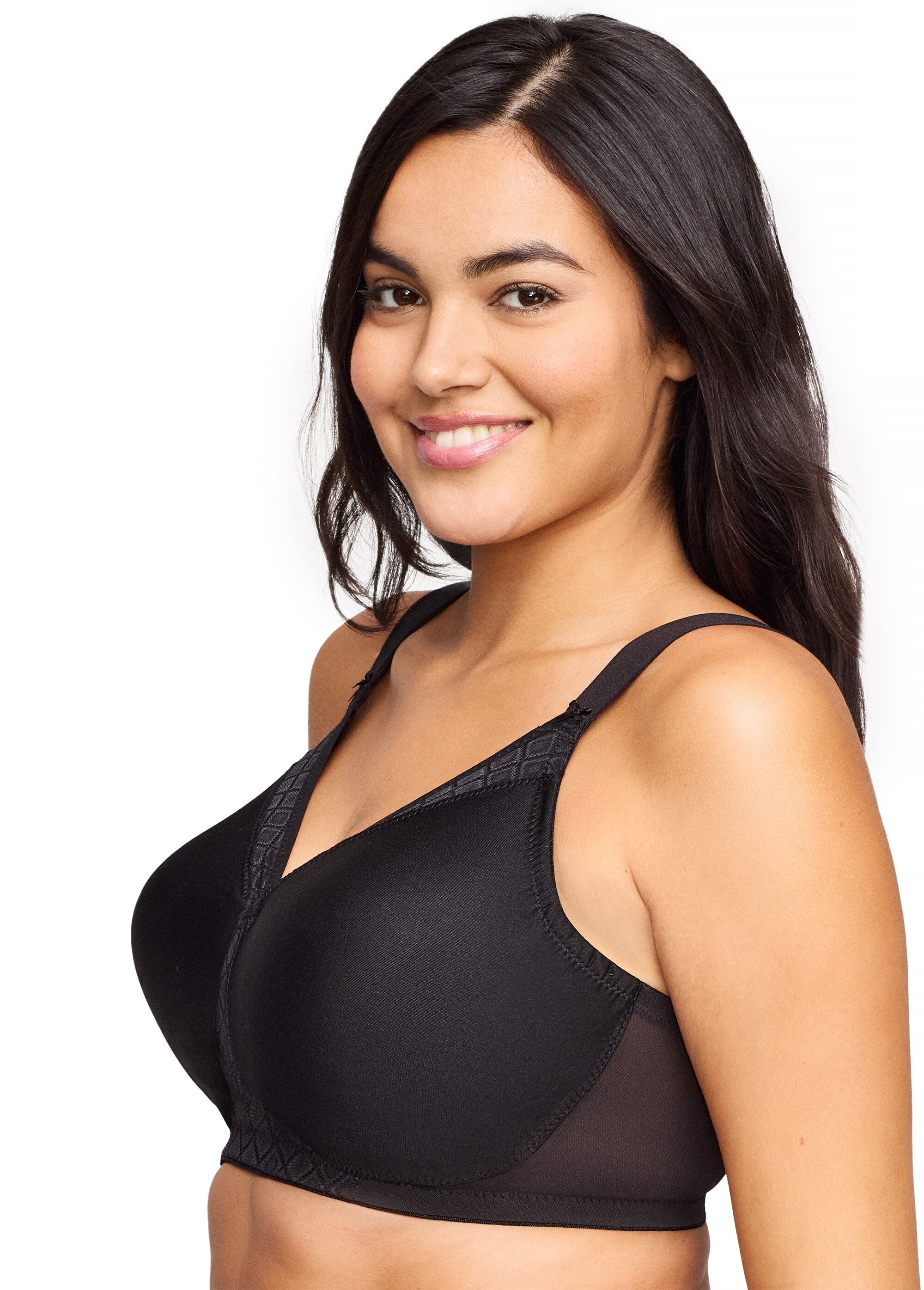 Soutien-gorge MagicLift Invisible Sans Coutures et Sans Armatures Spécial Grandes Tailles n°1080 Femme Grande Taille Noir 1080 GA1