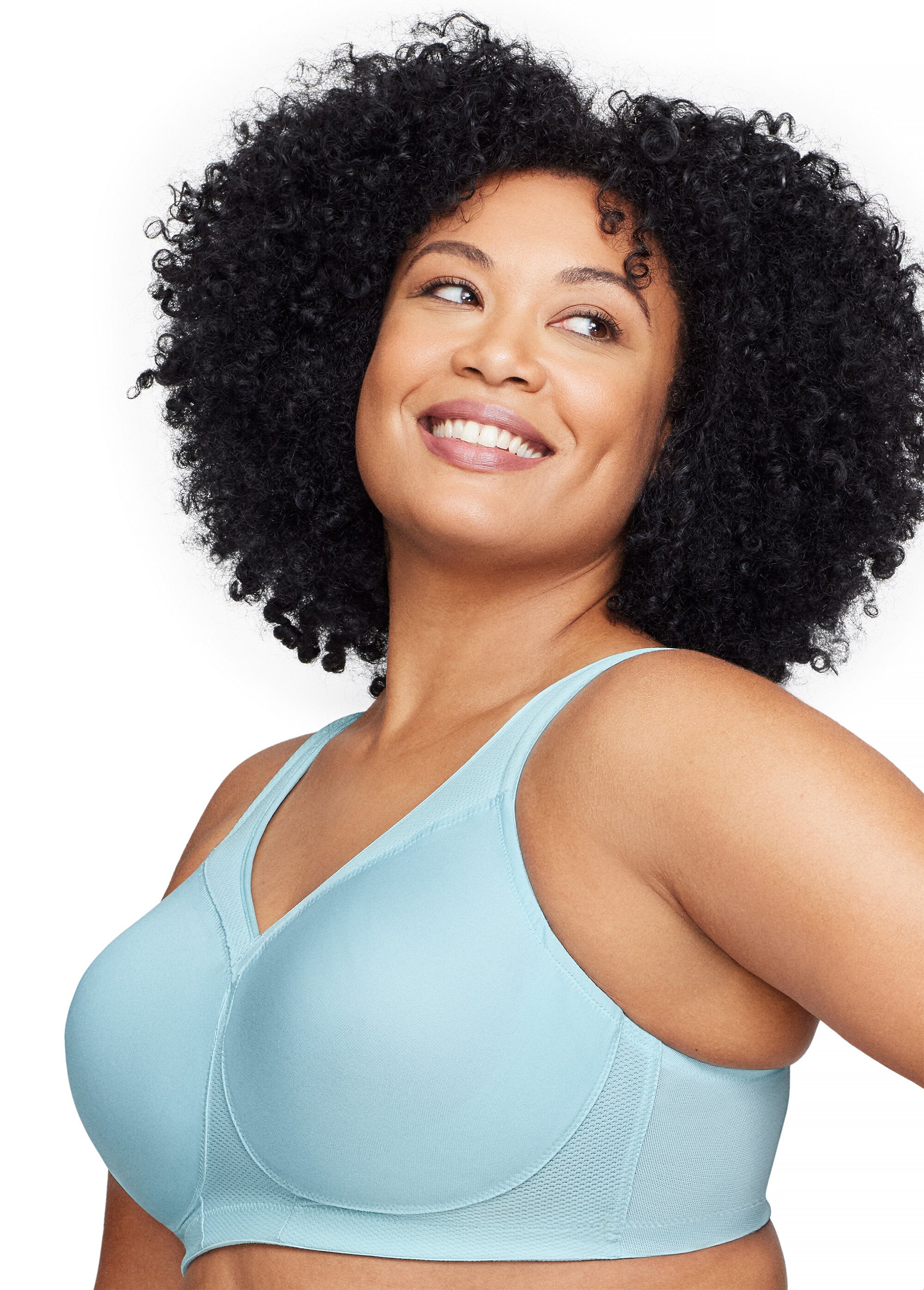Soutien-gorge Sport MagicLift Sans Coutures et Sans Armatures Spécial Grandes Tailles n°1006 Femme Grande Taille Bleu 1006 GA1