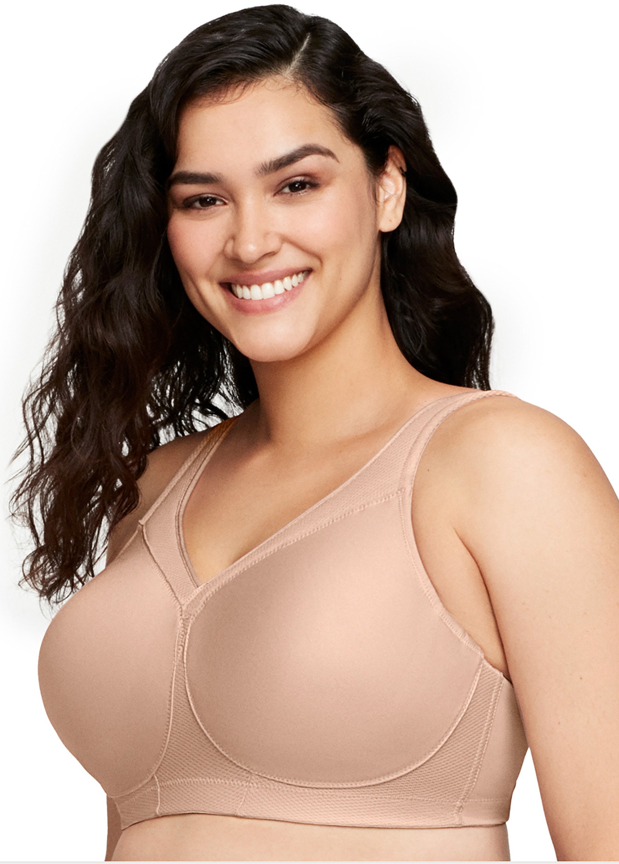 Soutien-gorge Sport MagicLift Sans Coutures et Sans Armatures Spécial Grandes Tailles n°1006 Femme Grande Taille Beige 1006 DR1