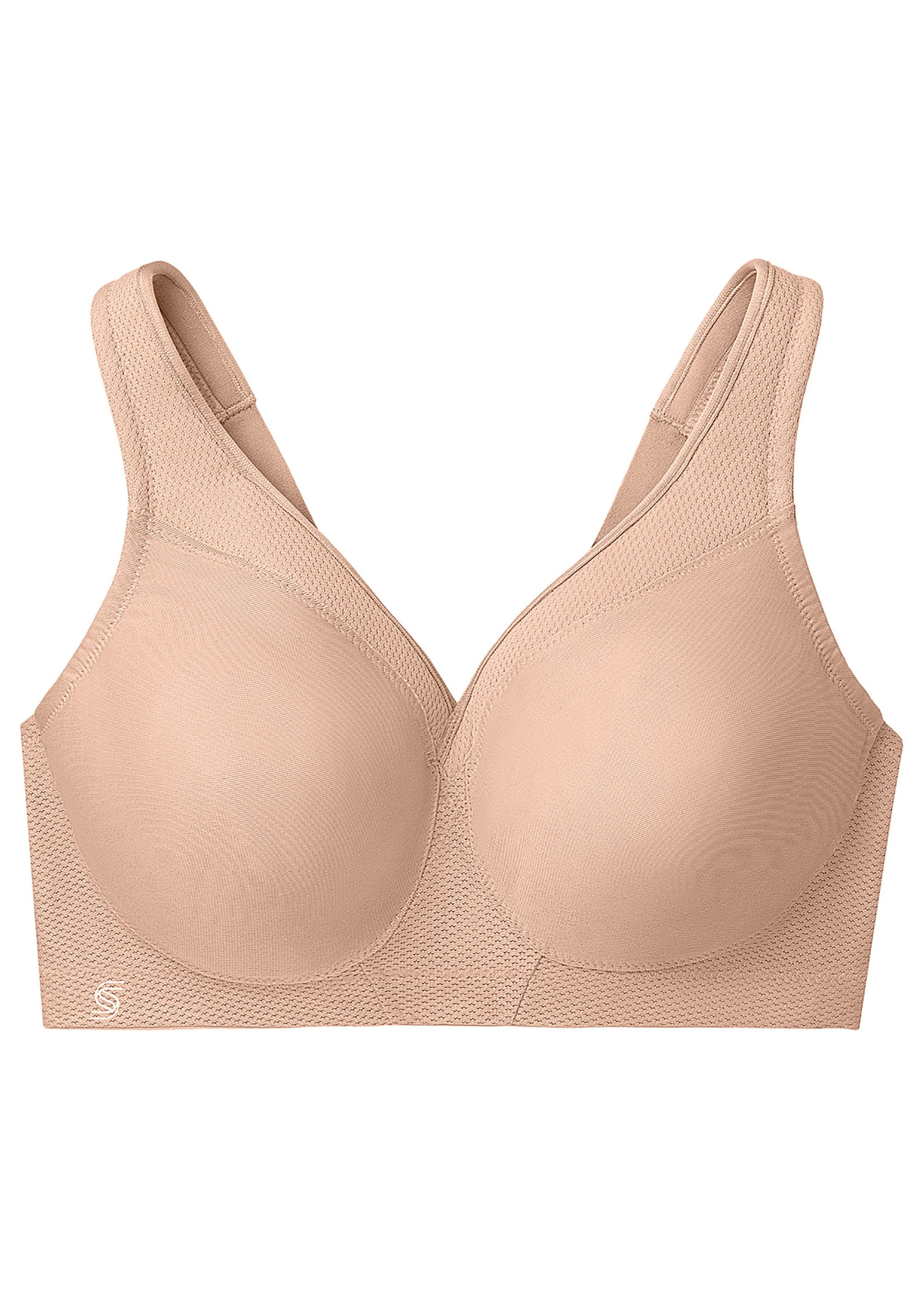 Soutien-gorge Sport MagicLift Sans Coutures et Sans Armatures Spécial Grandes Tailles n°1006 Femme Grande Taille Beige 1006 FA2