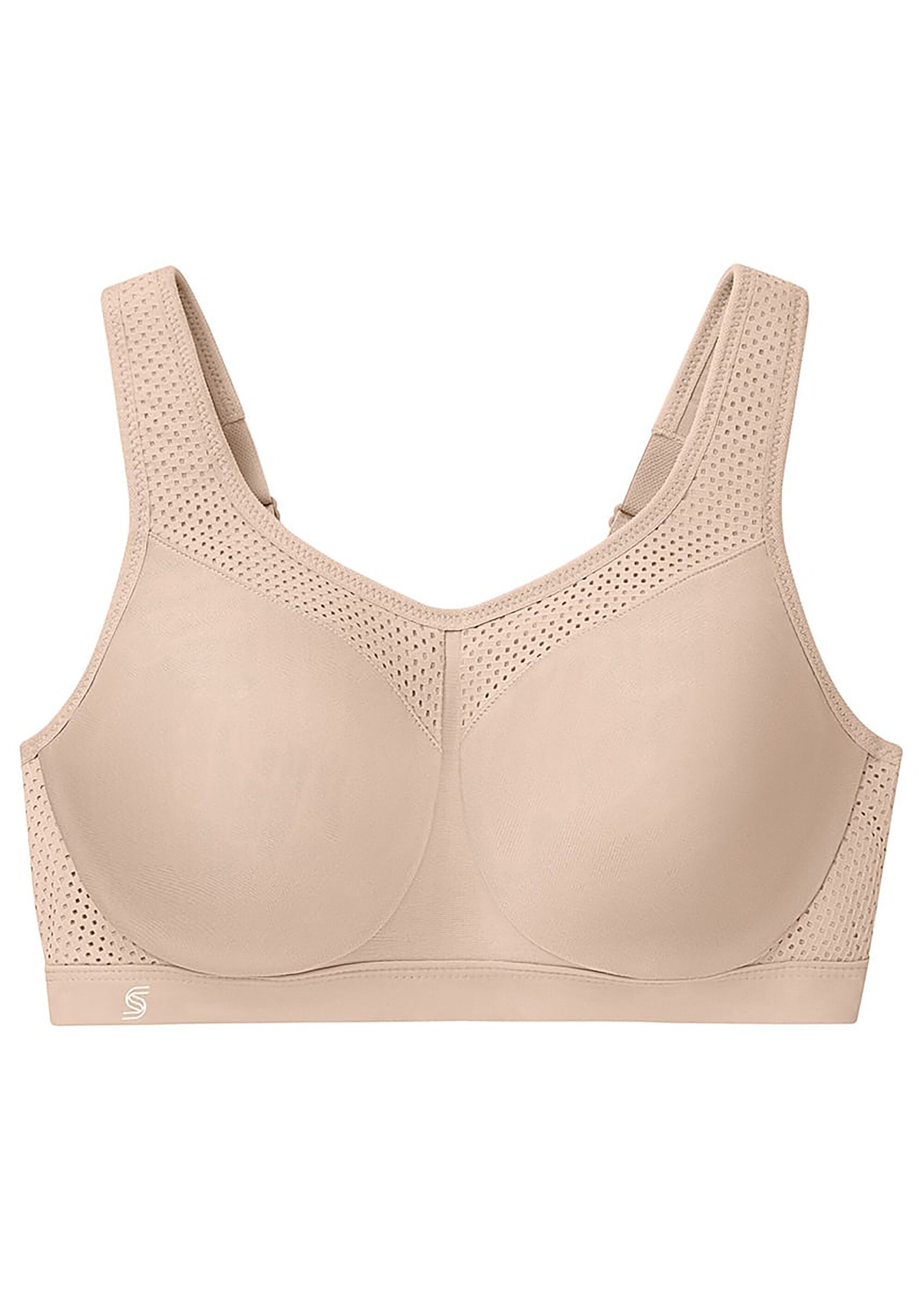 Soutien-Gorge Sport à Impact élevé, à Armatures, Spécial Grandes Tailles n°9066 Femme Grande Taille Beige 9066 FA2