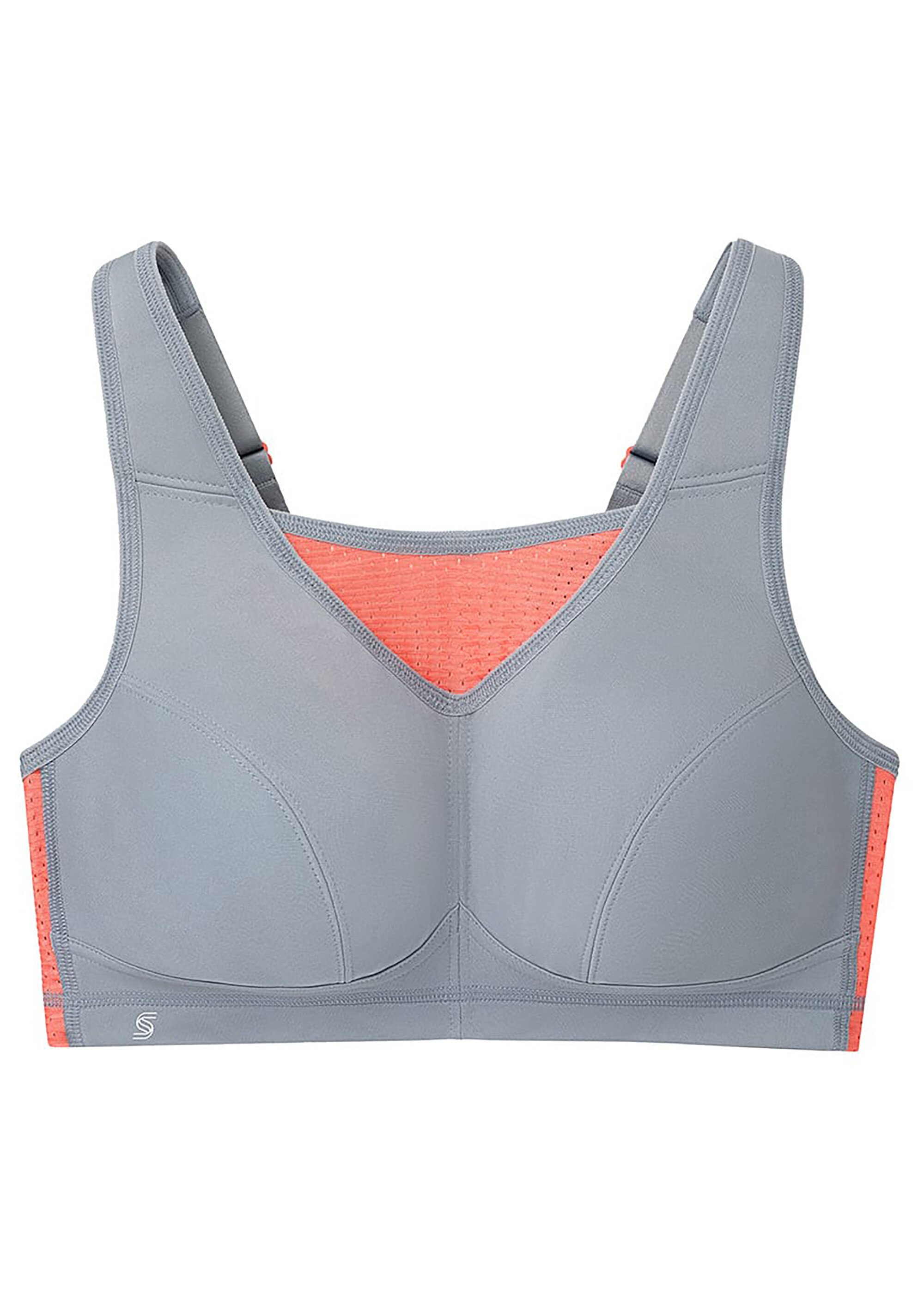 Brassière Sport Grandes Tailles Anti-Secousses Top Performances, Sans Armatures n°1067 Femme Grande Taille Gris 1067 FA2