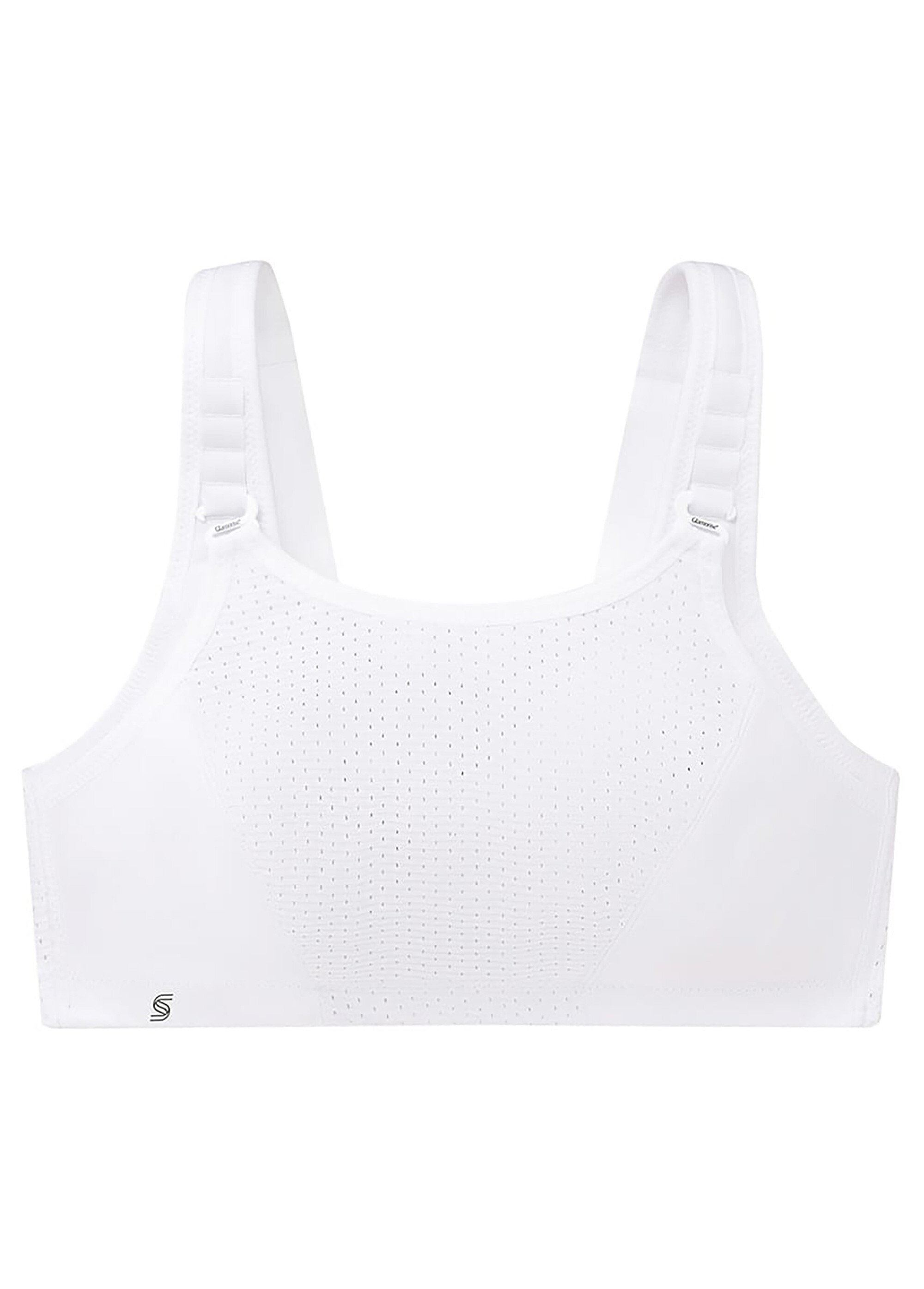 Soutien-gorge Sport Contrôle Réglable Sans Armatures Spécial Grandes Tailles n°1166 Femme Grande Taille Blanc 1166 FA2