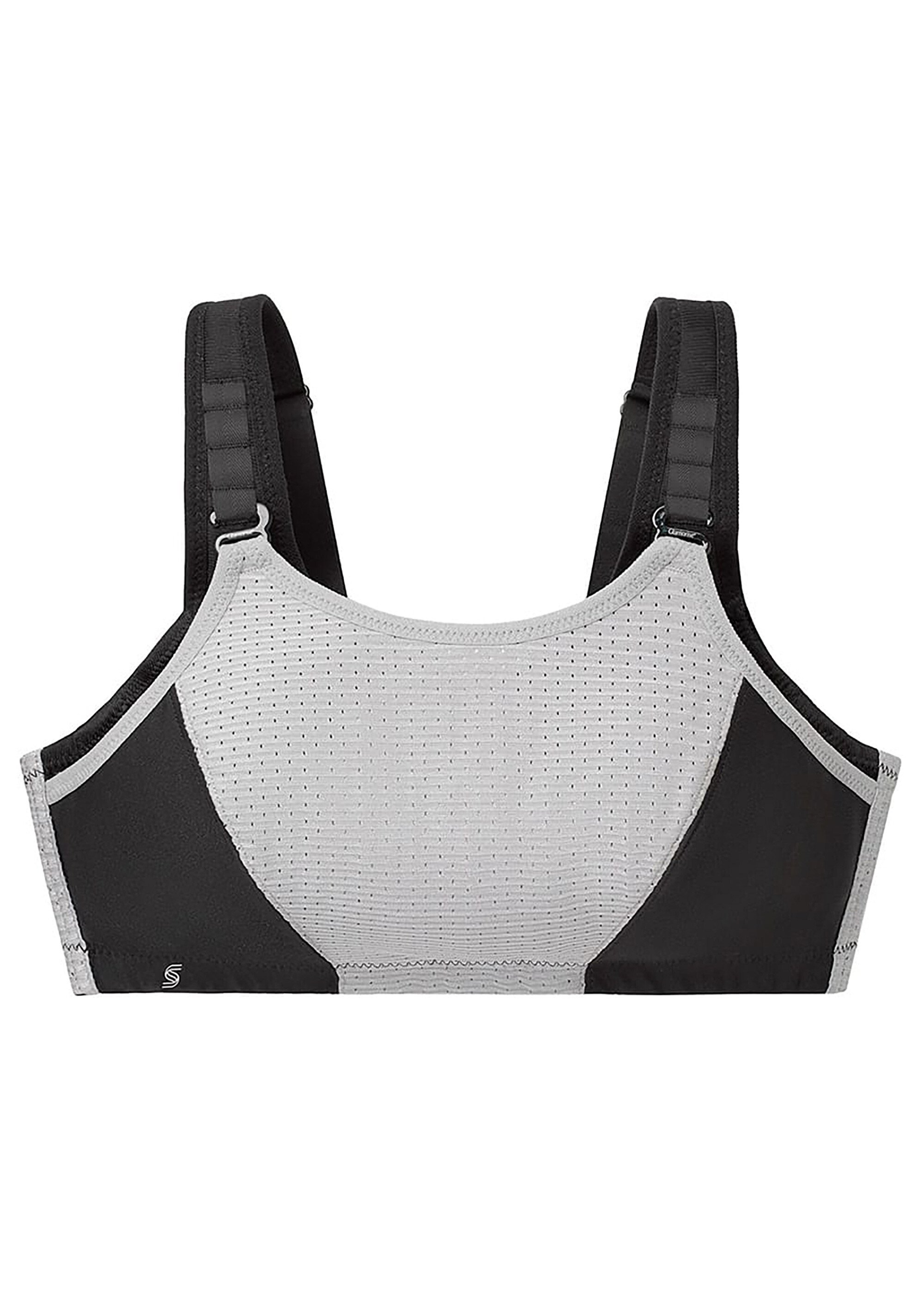 Soutien-gorge Sport Contrôle Réglable Sans Armatures Spécial Grandes Tailles n°1166 Femme Grande Taille Noir 1166 FA2