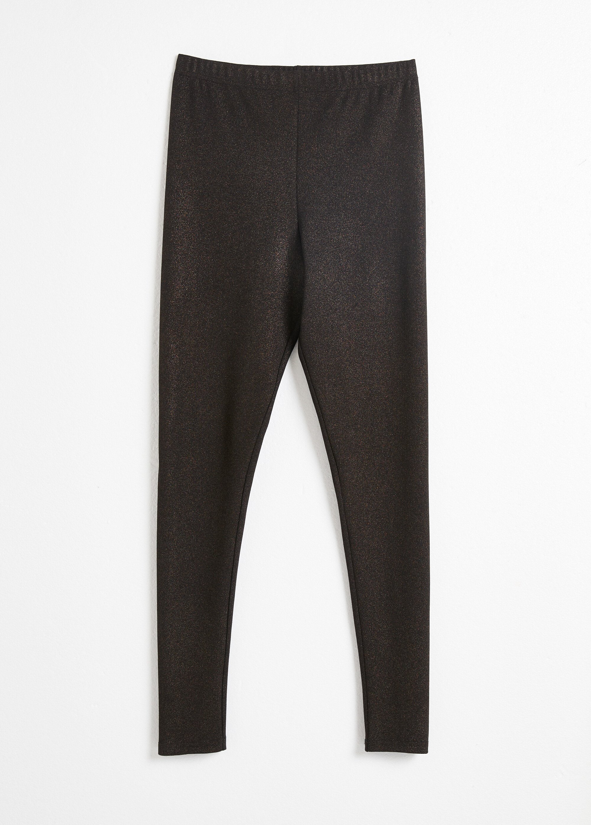 Legging ceinture élastiquée maille brillante Femme Noir NEMO AP1