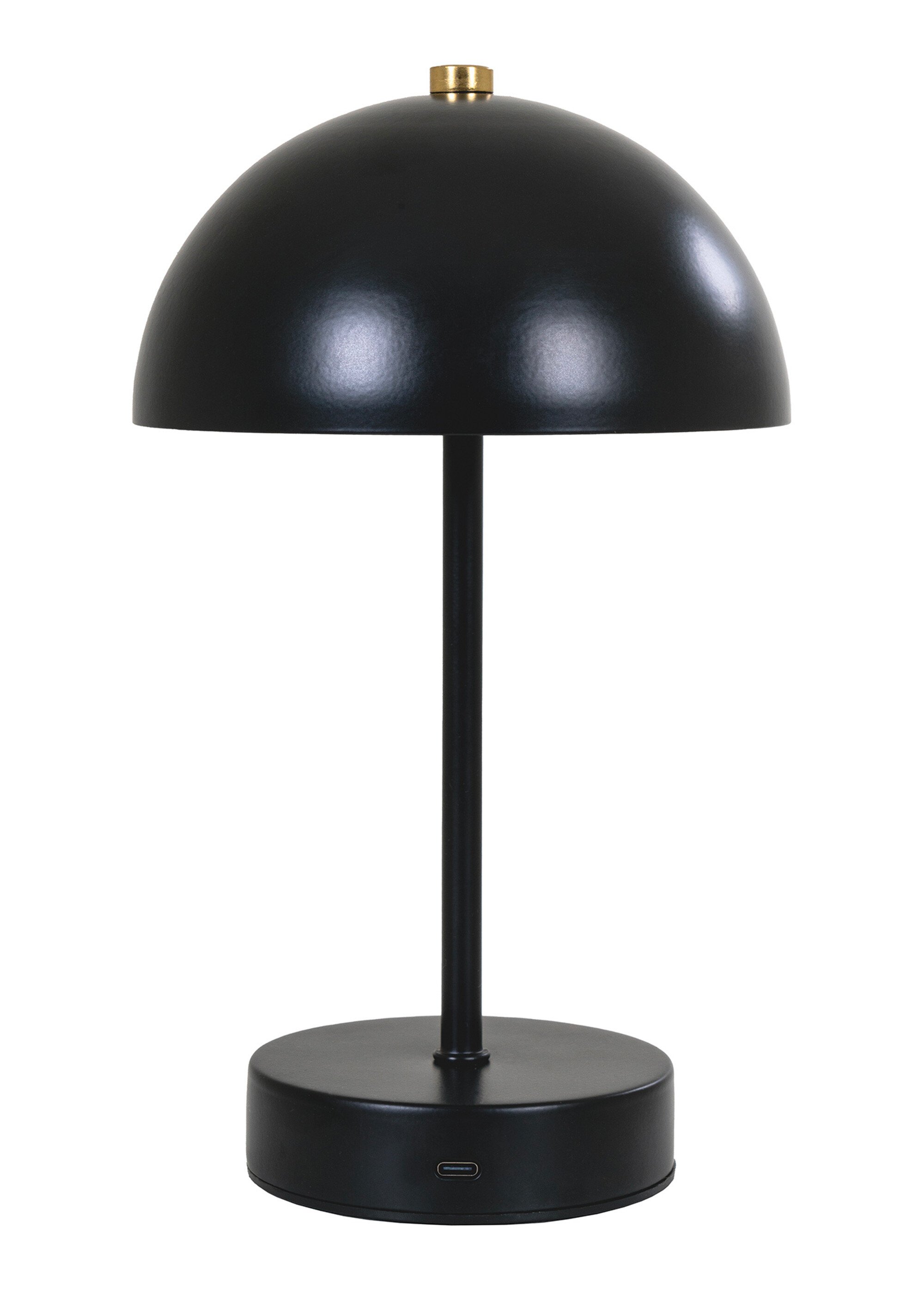 Lampe à poser rechargeable en métal NOIR HN-6405202 DO1