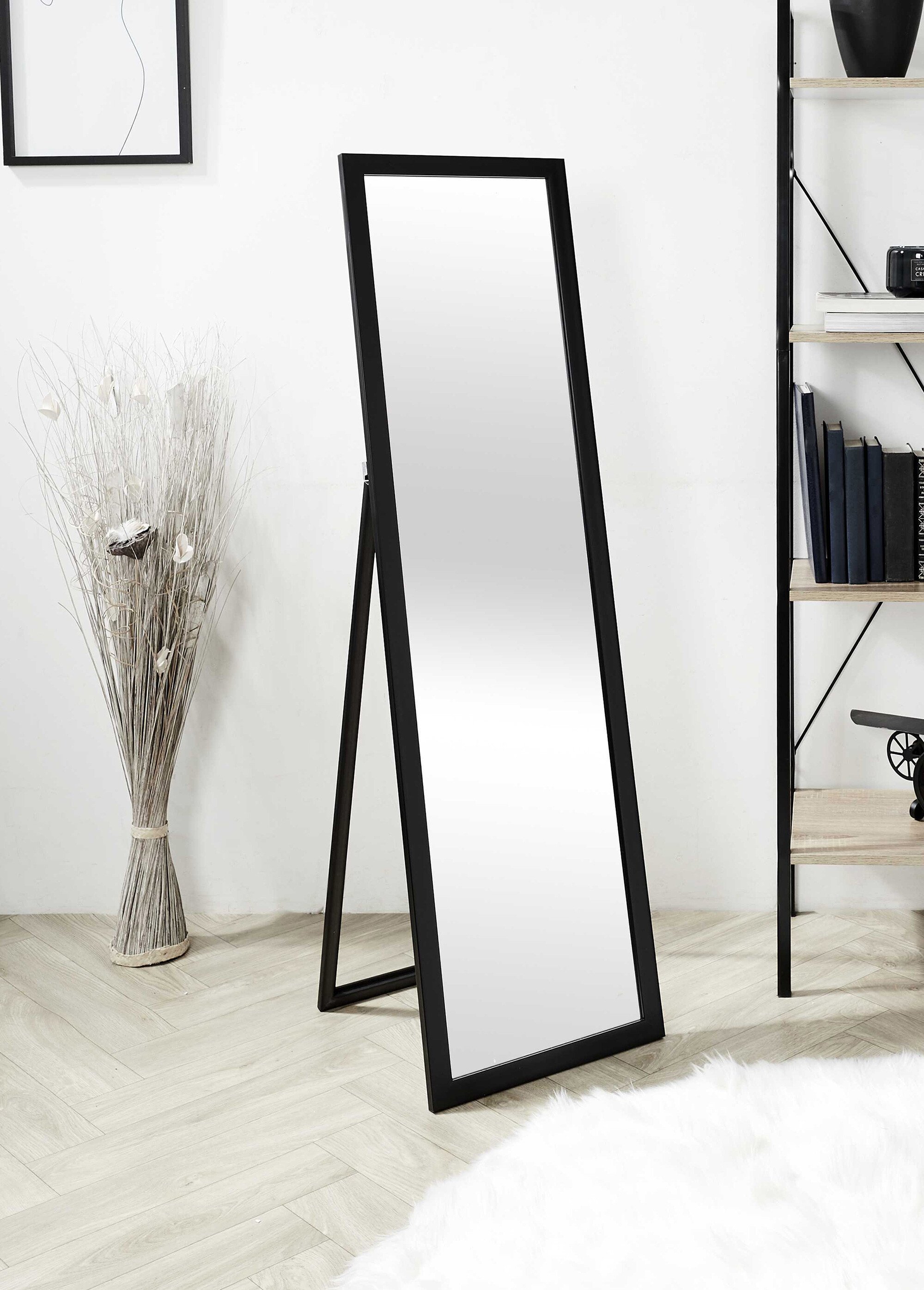Miroir psyché 122cm, piètement foncé Noir CMP-HD4252 SI1