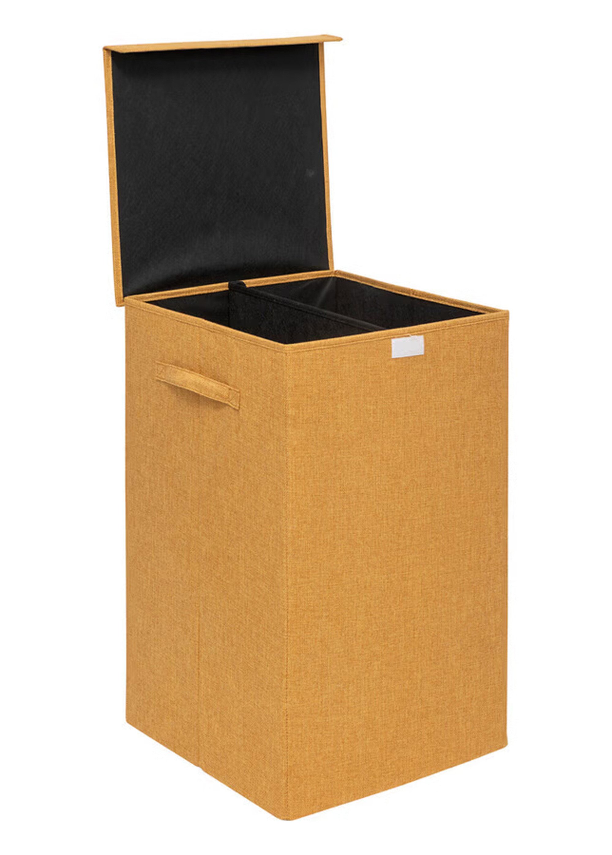 Panier à linge en tissu, 2 compartiments