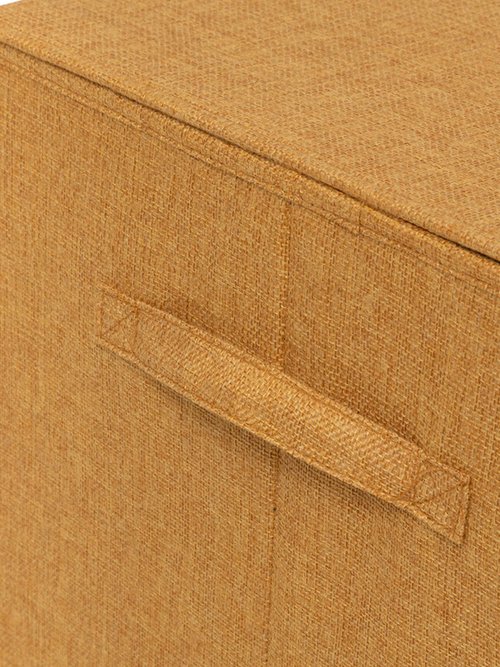 Panier à linge en tissu, 2 compartiments Jaune JJA-206923K DE3