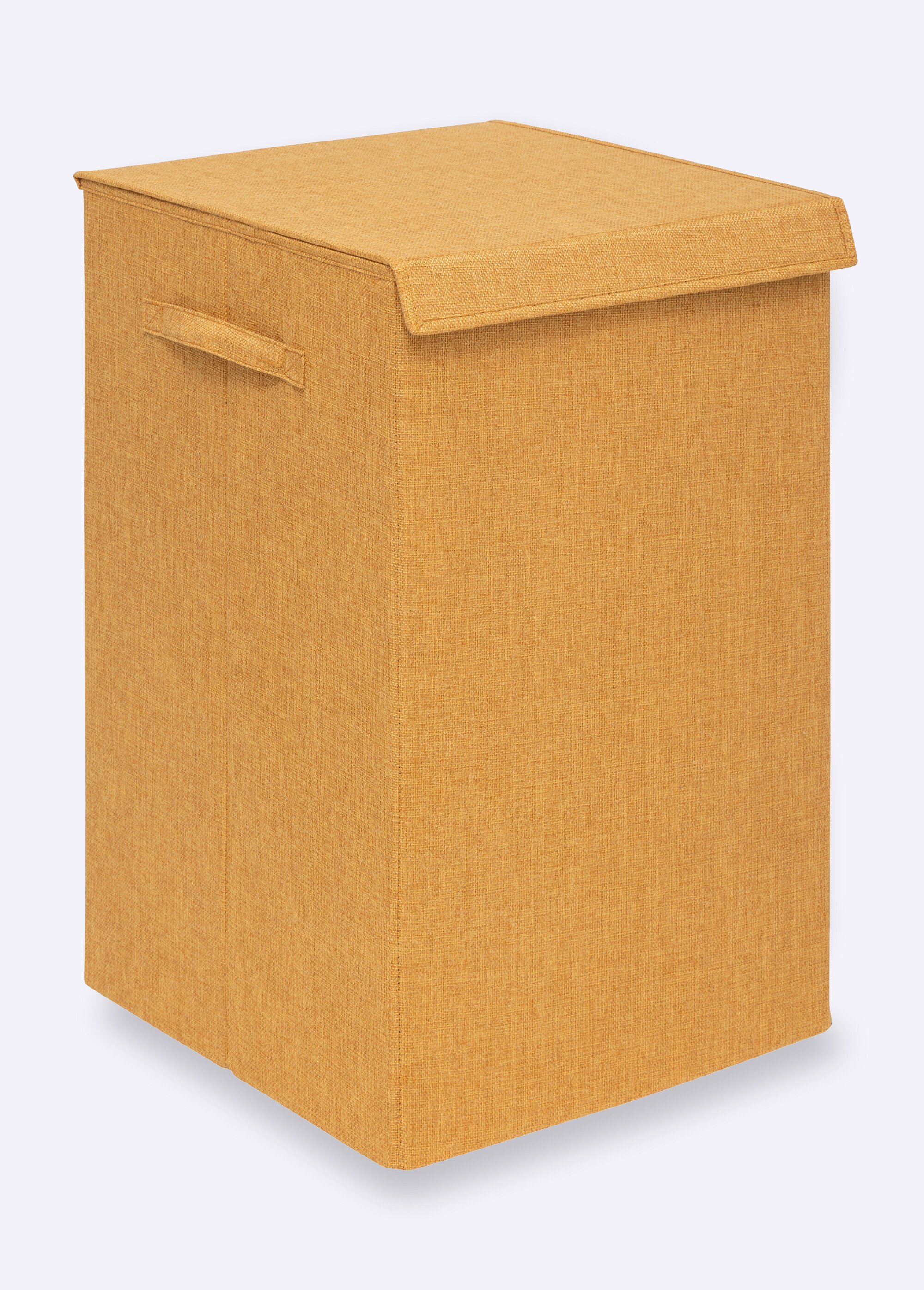 Panier à linge en tissu, 2 compartiments Jaune JJA-206923K FA1