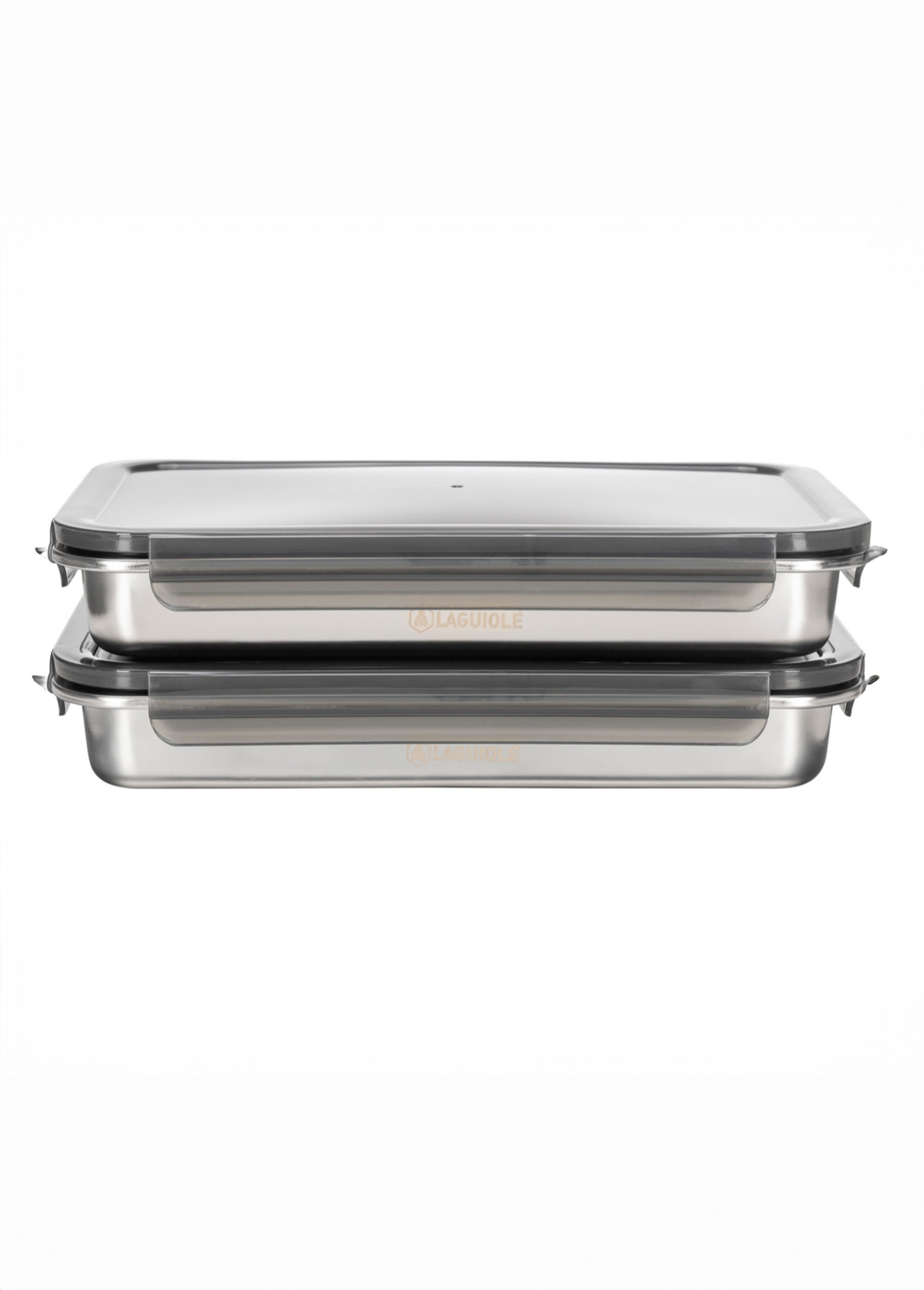 Set 2 boites de conservation 1,93L inox