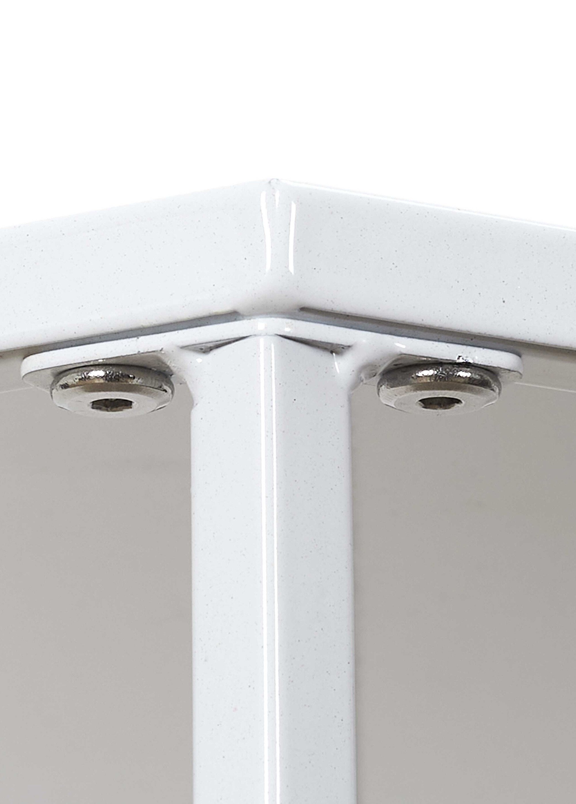 Set 3 Sellettes gigognes design en métal BLANC CMP-HD62201 DE2