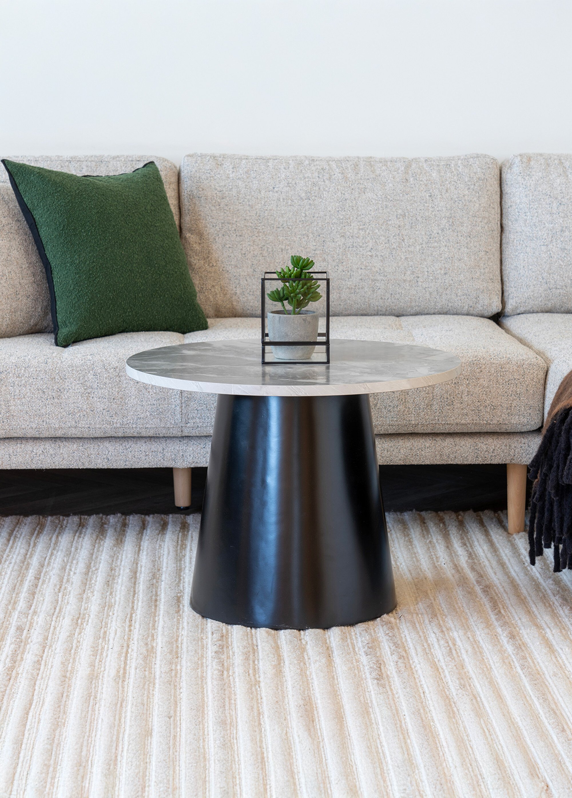 Table basse plateau aspect marbre GRIS HN-2102170 SI2