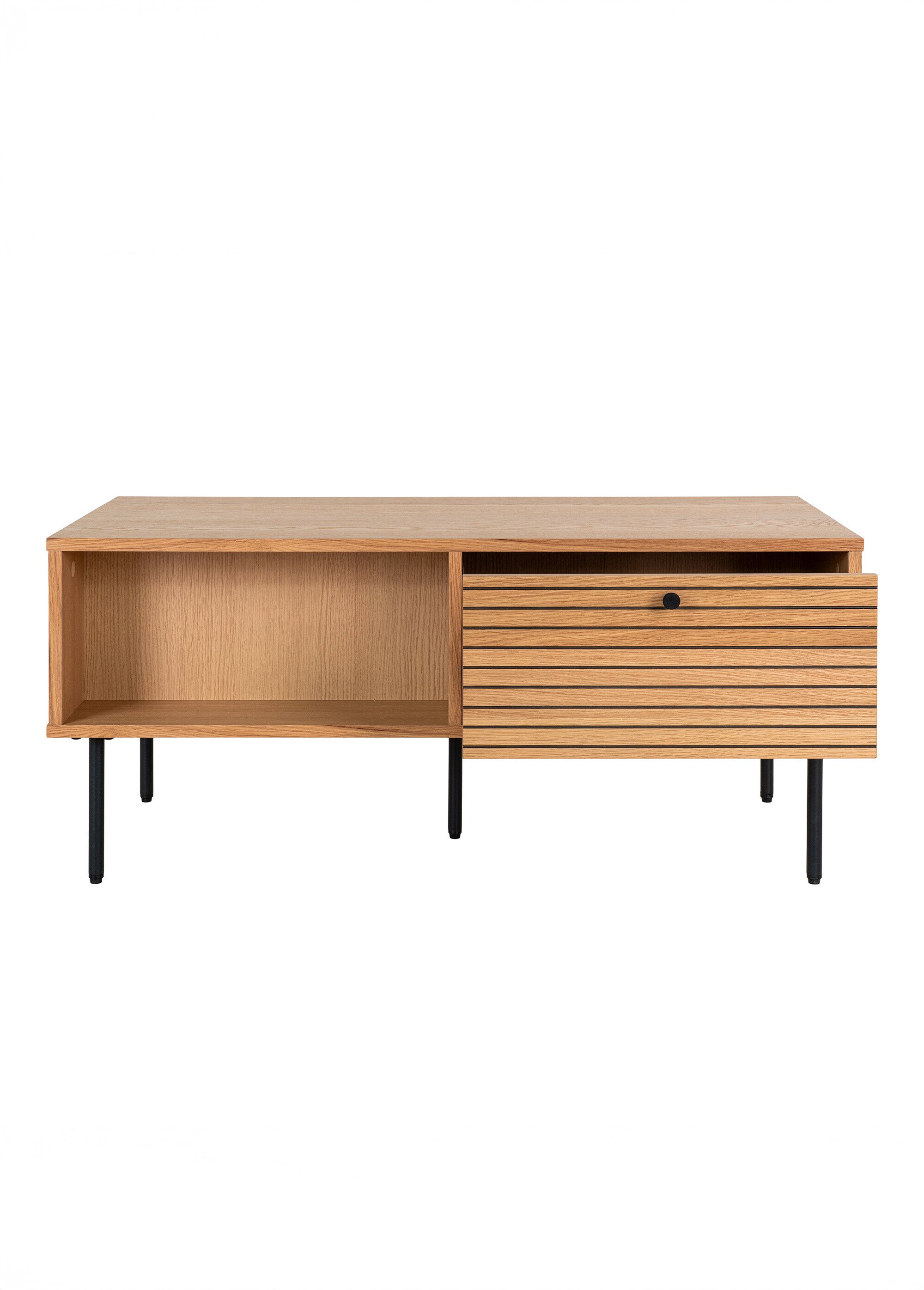 Table basse rectangulaire, chêne plaqué 1C CHENE HN-2102050 DE1