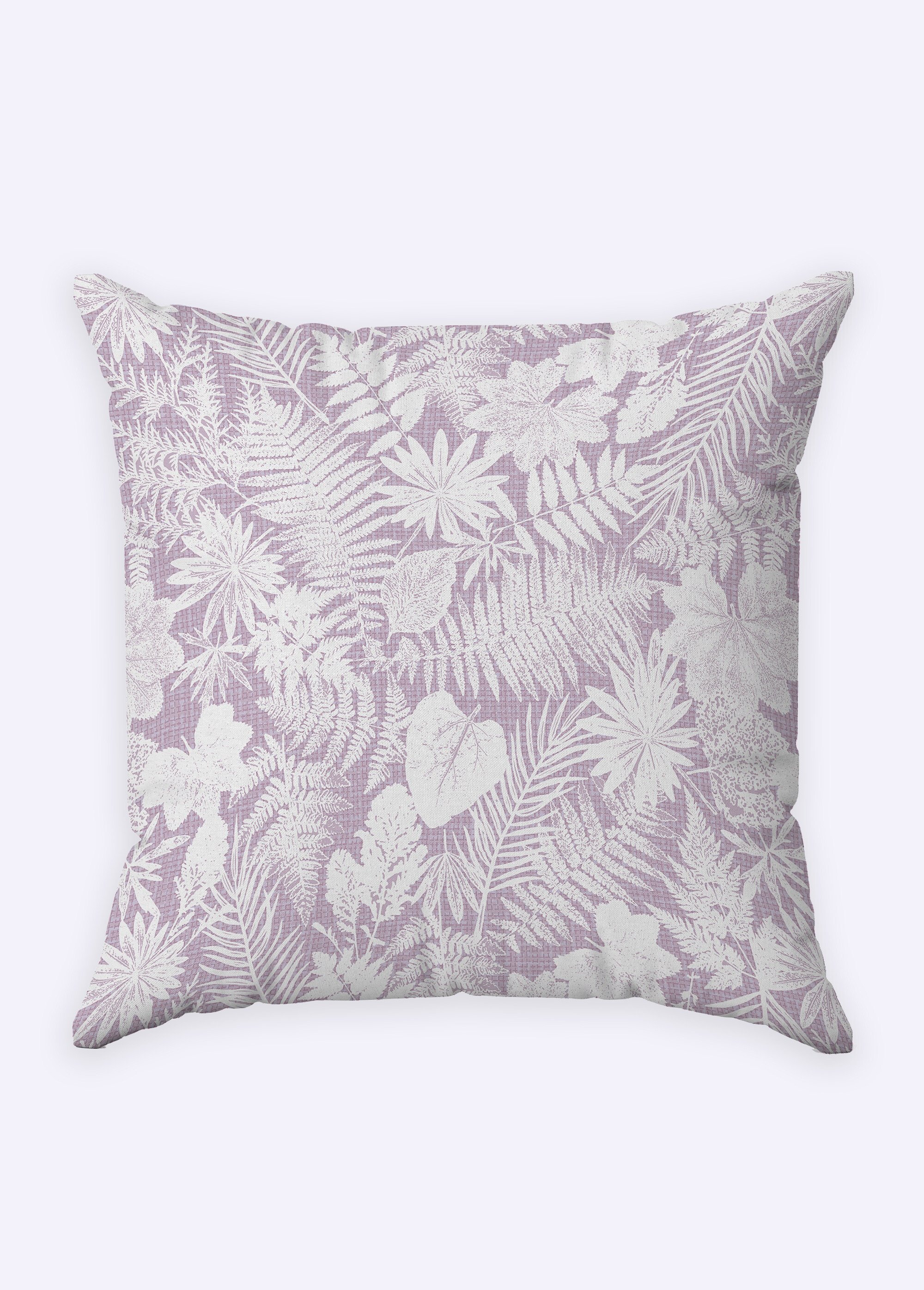 Taie d'oreiller flanelle coton imprimé végétal Rose RUDE-TAIE FA1