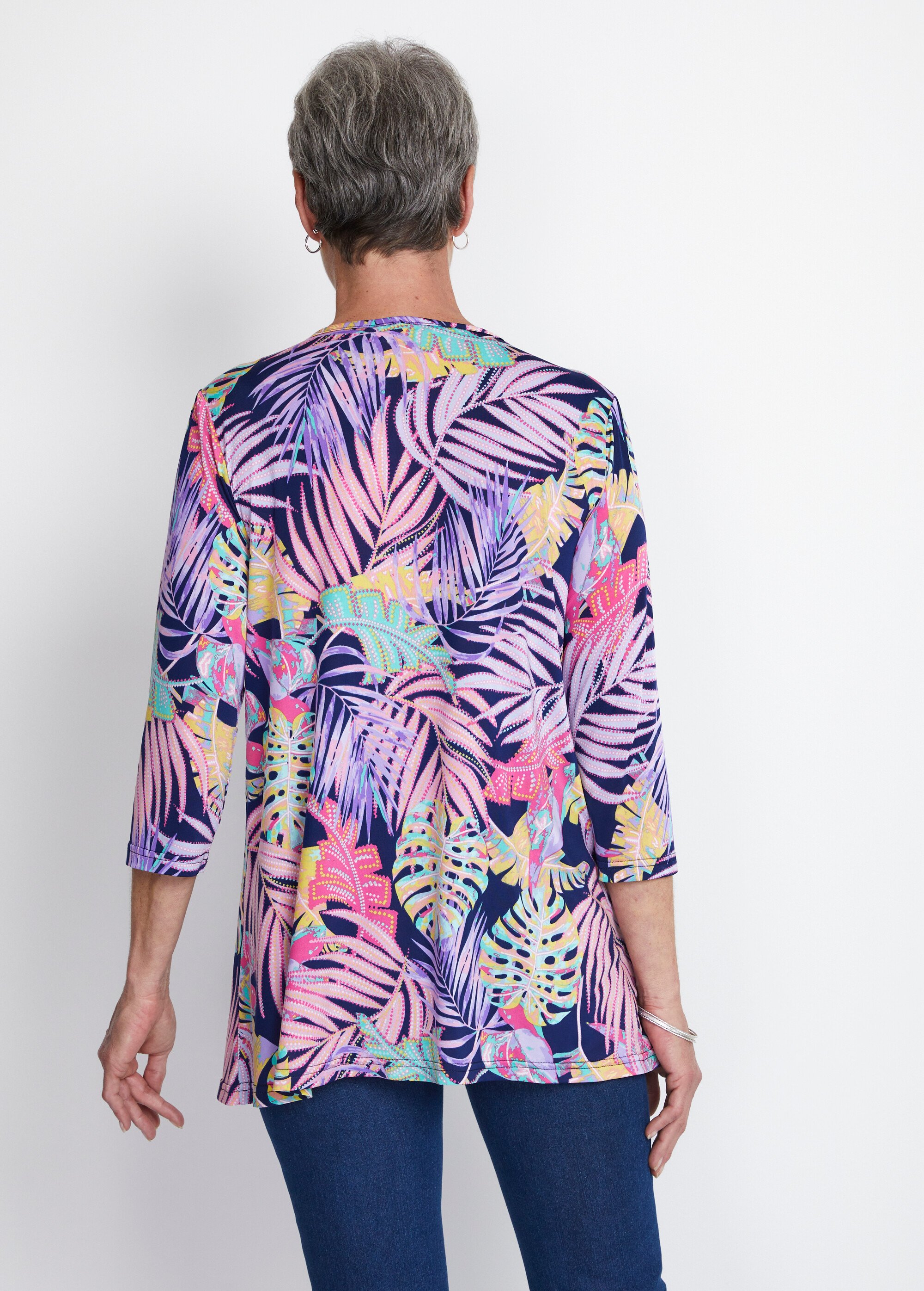 Tee-shirt long effet 2 en 1