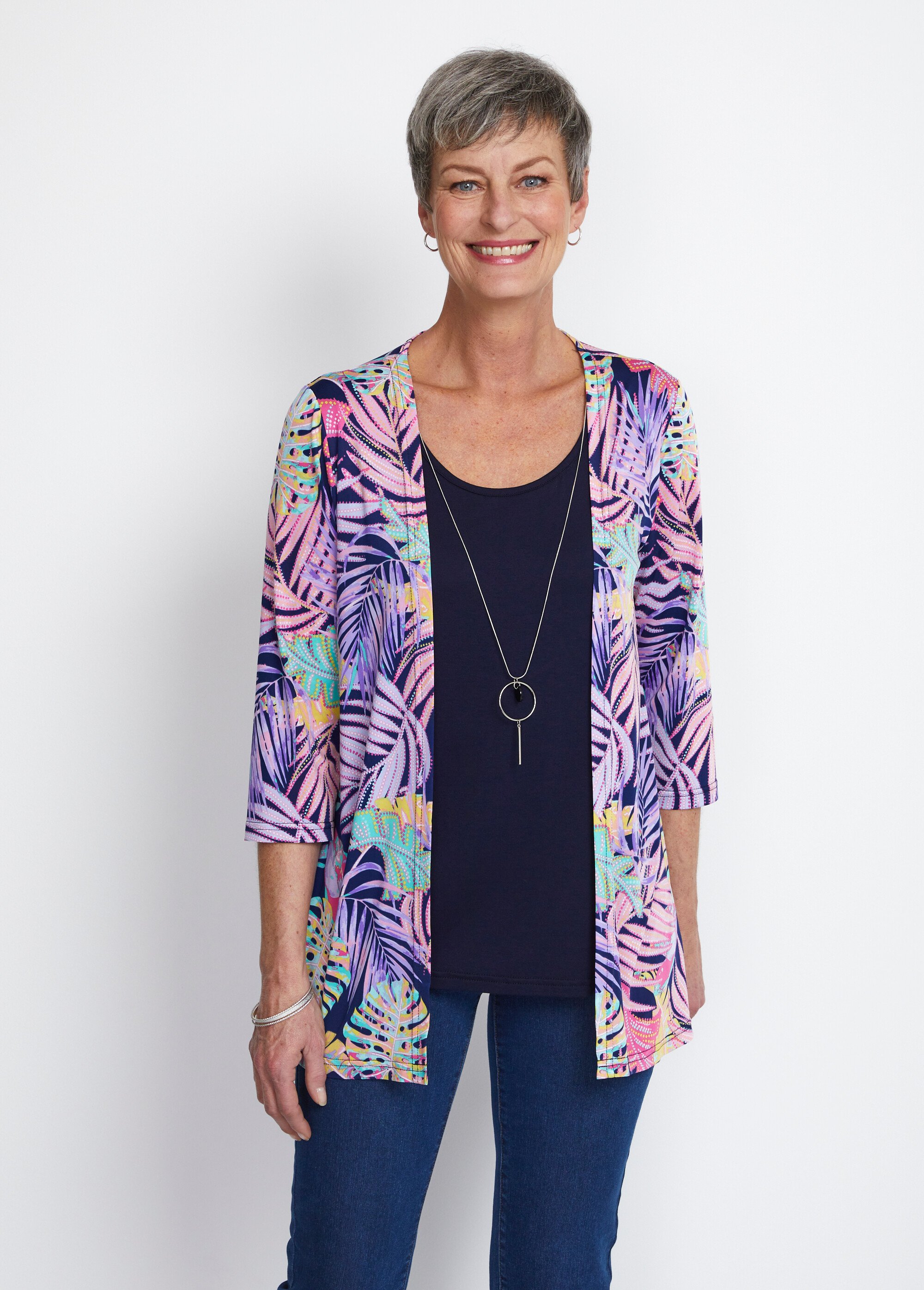 Tee-shirt long effet 2 en 1