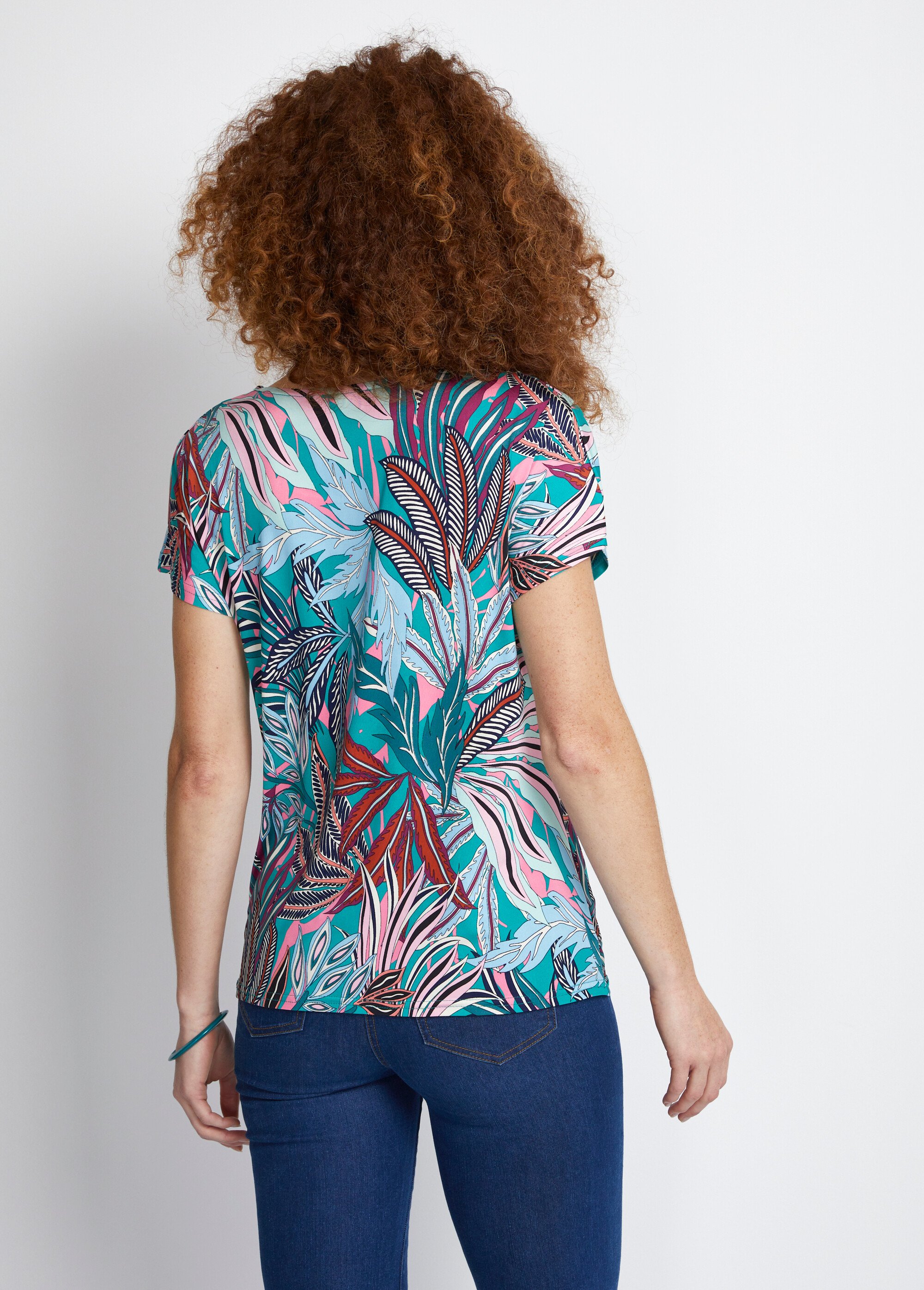 Tee-shirt manches kimono effet blousant