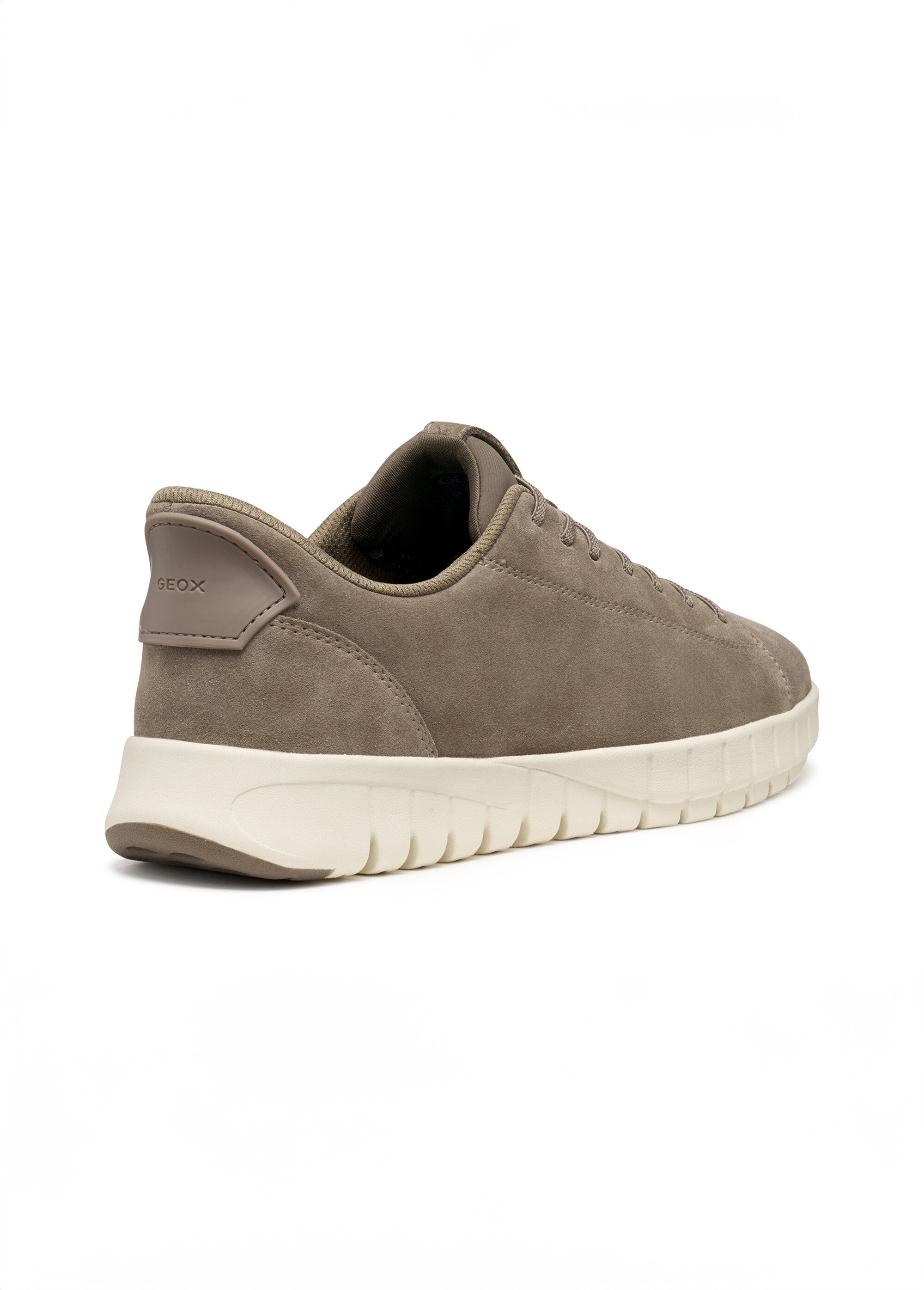 Baskets homme en cuir à lacets Homme Gris GEO-U56MAA DO2