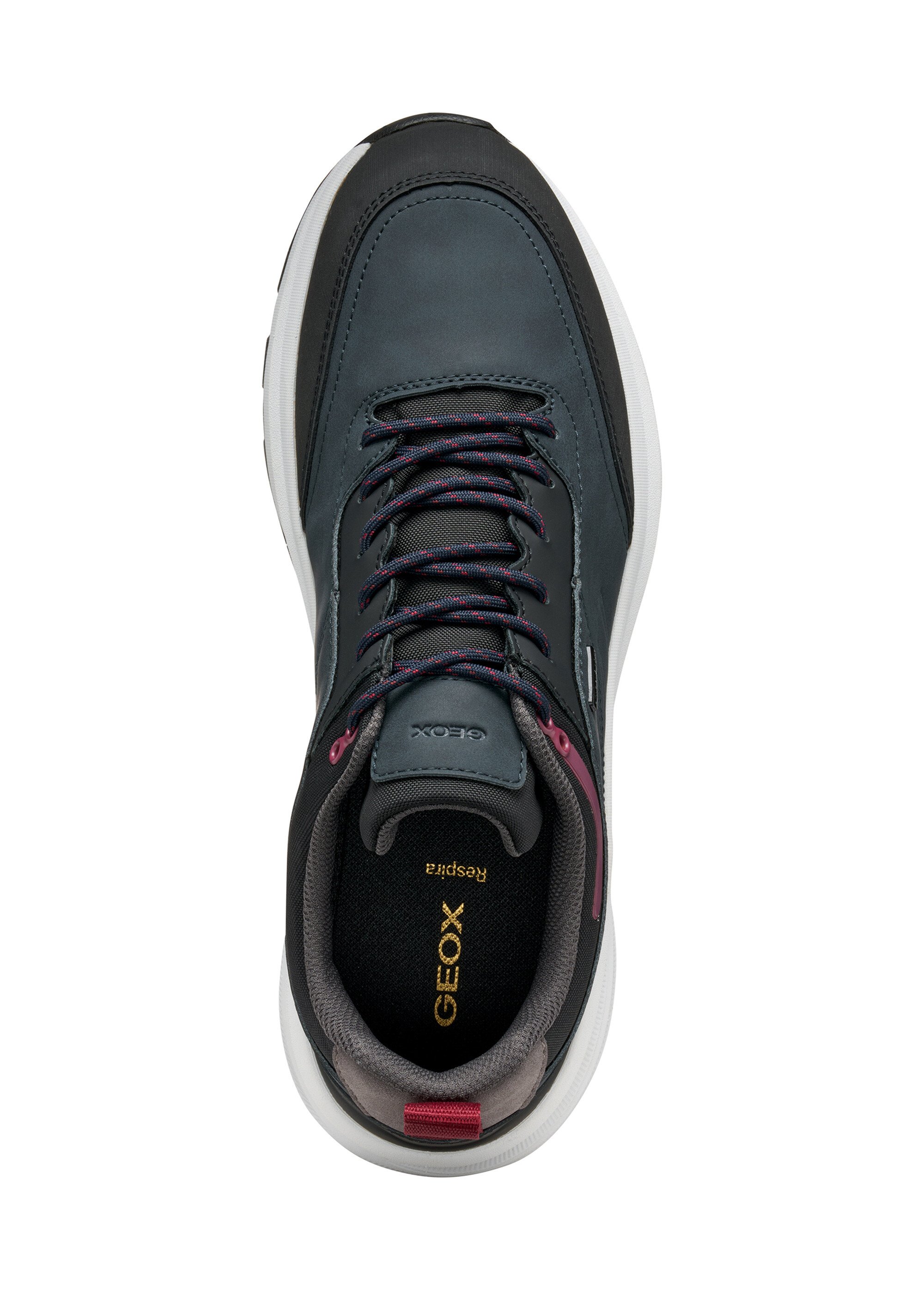 Baskets sportswear avec semelle technique Homme BLEU MARINE ET NOIR GEO-U56M2A OV1