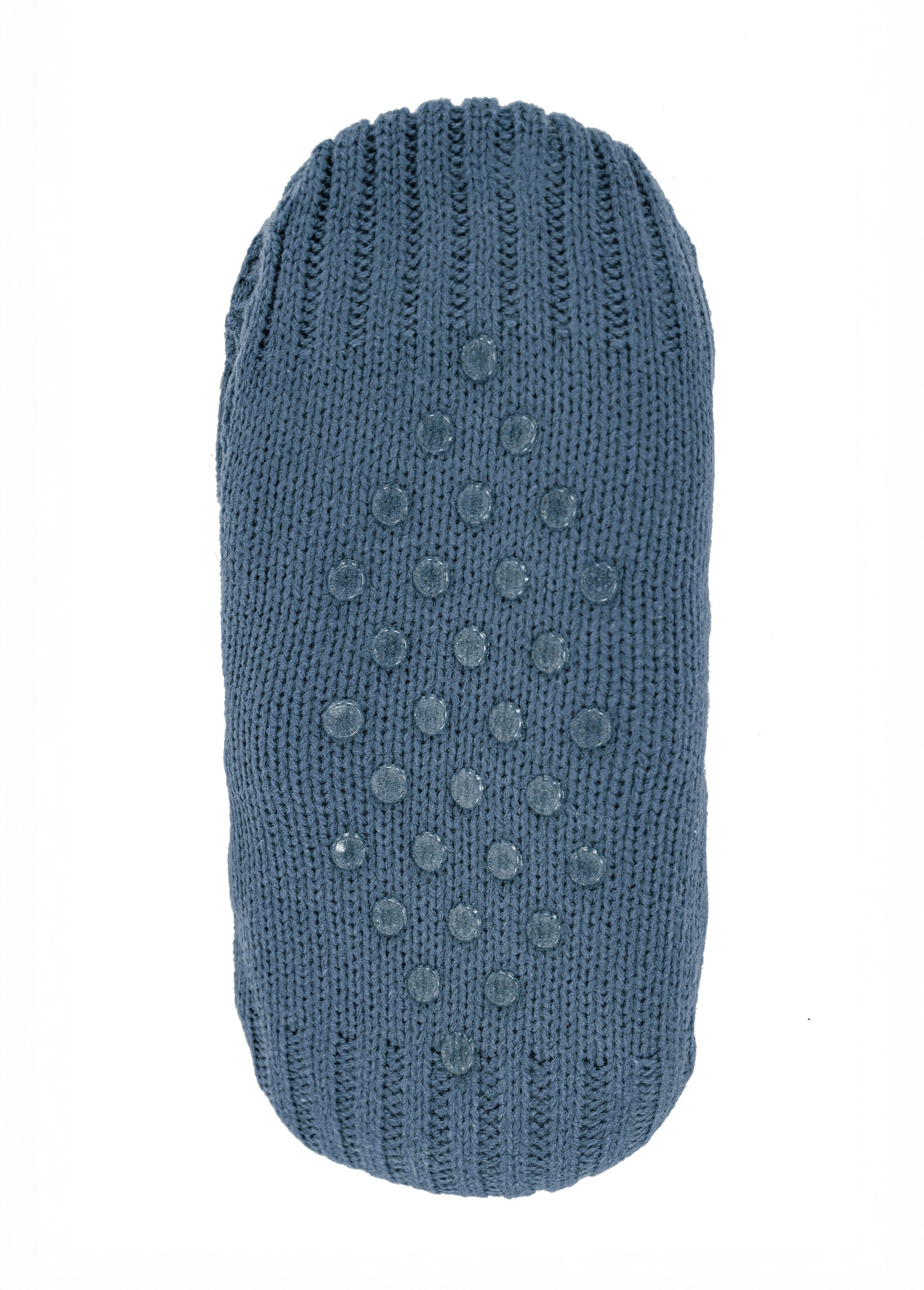 Chaussons chaussettes antidérapants fourrés Femme Bleu TIS-COSY-CHAUSS UN1