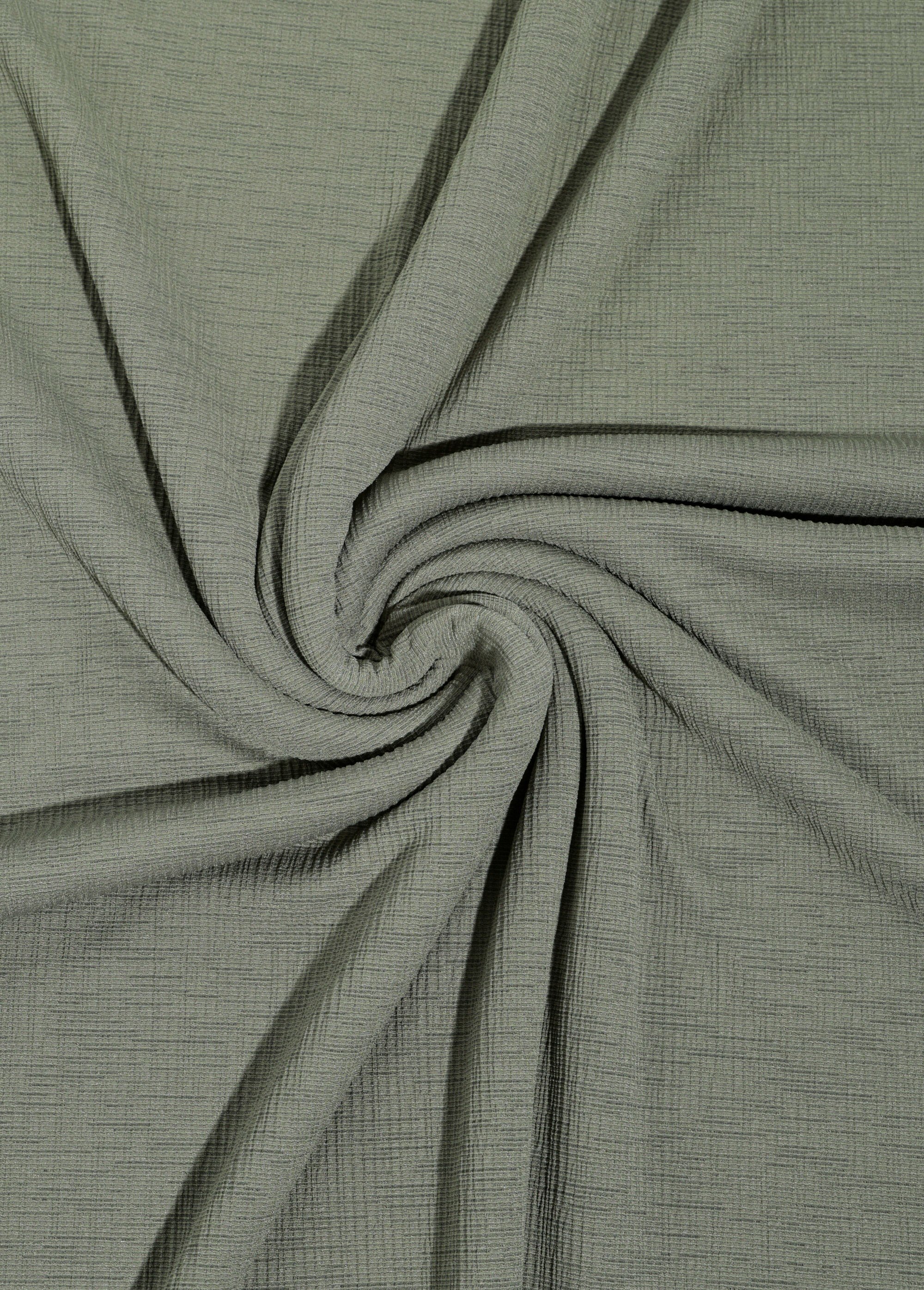 Coupon tissu habillement maille texturée VERT COT142210 FA1