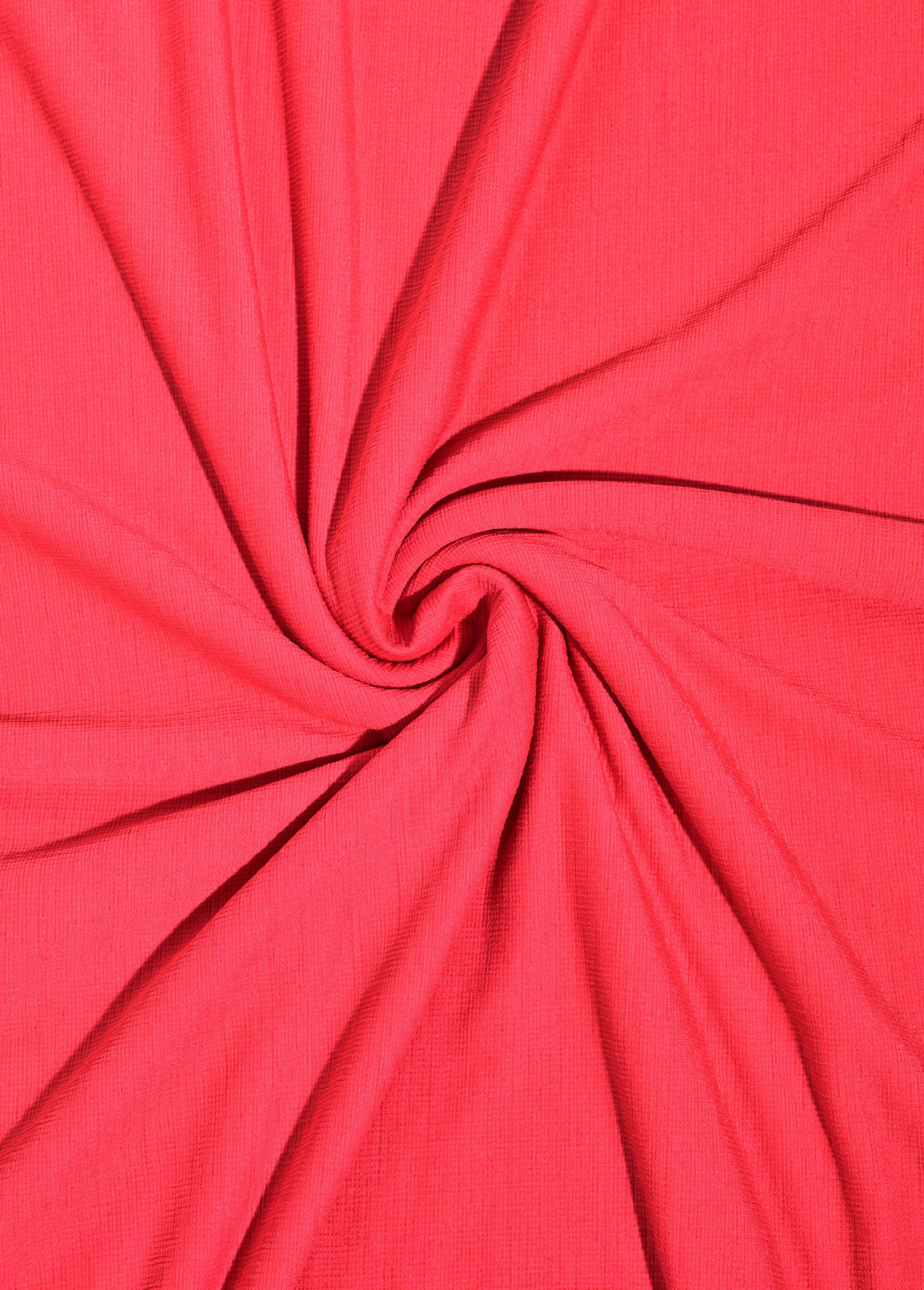 Coupon tissu habillement maille texturée ROSE COT142210 FA1