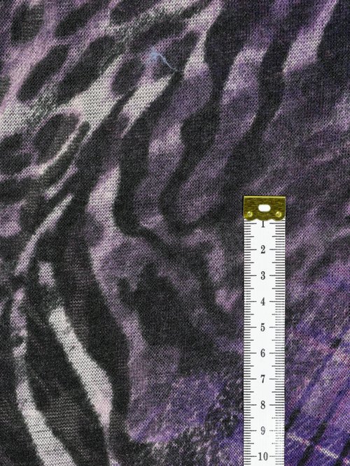 Coupon tissu jersey fantaisie, foncé VIOLET COT150634 DE1