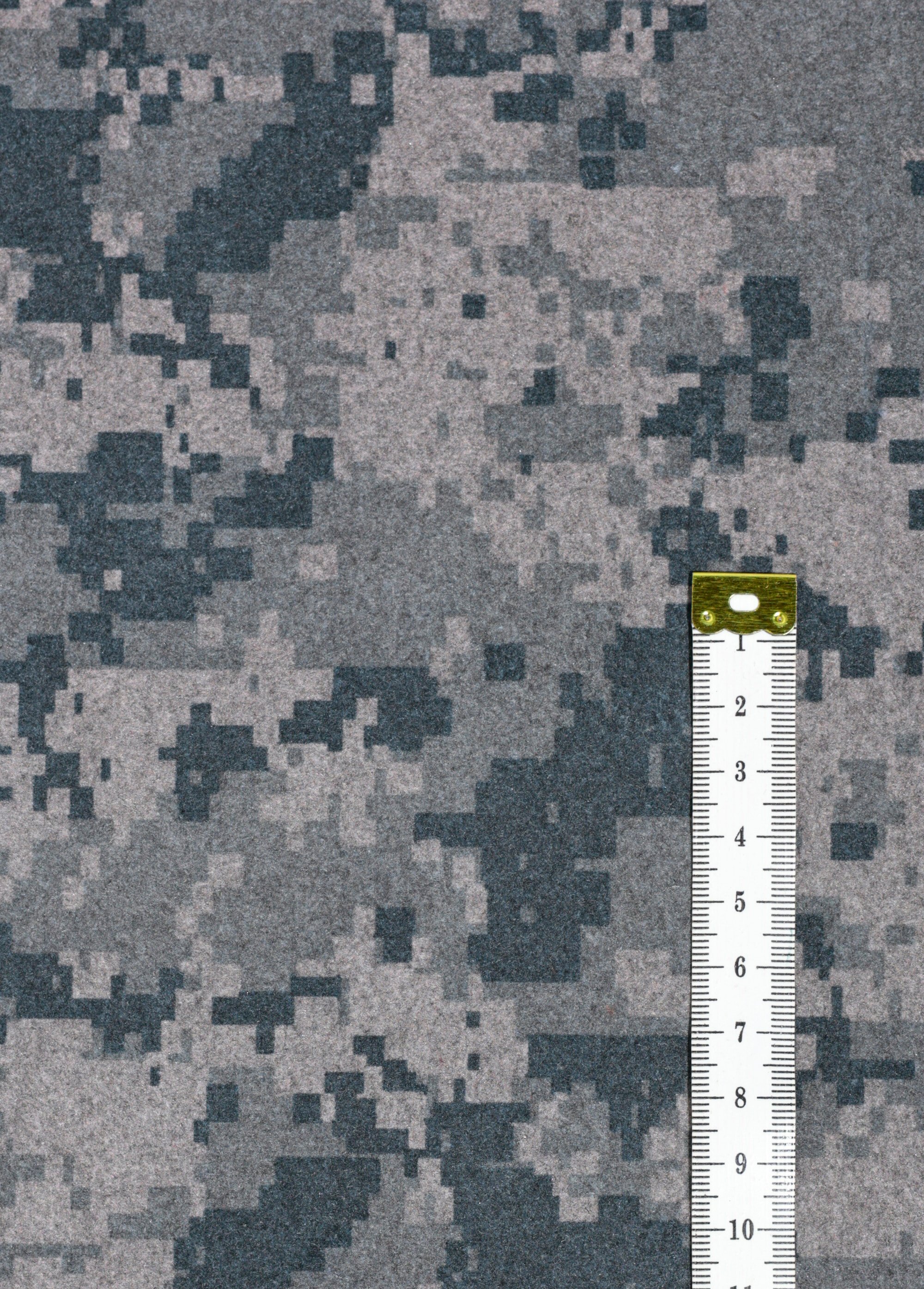 Coupon tissu lainage épais motif  Pixels MARRON COT146489 DE1