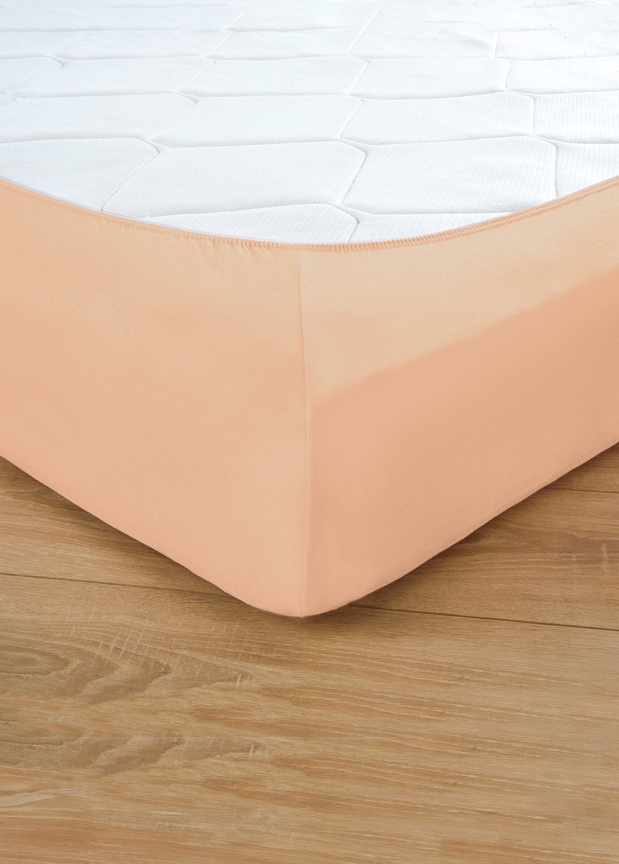 Drap housse jersey coton uni - lot de 2