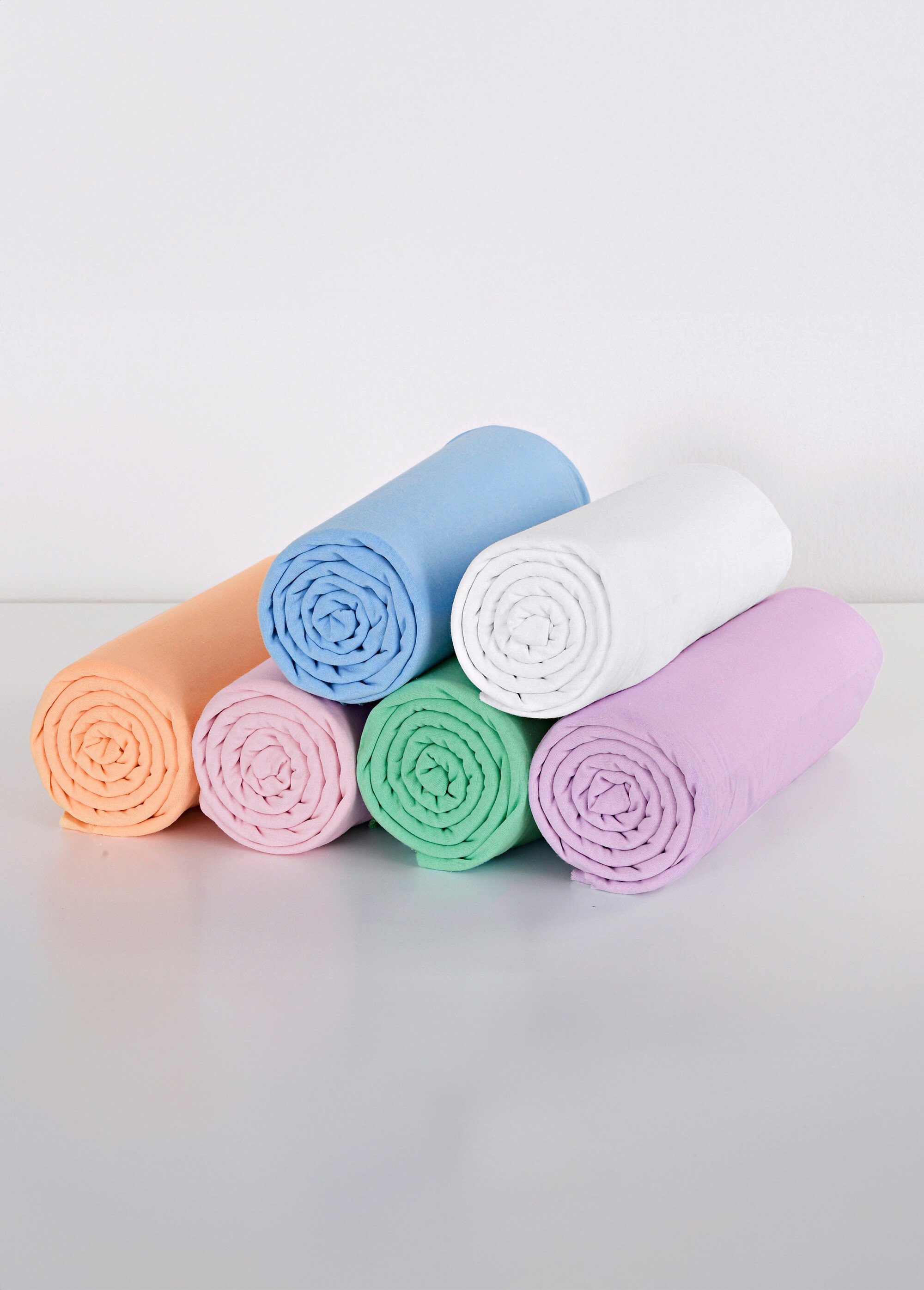 Drap housse jersey coton uni - lot de 2 Blanc RHUBARBE DE1