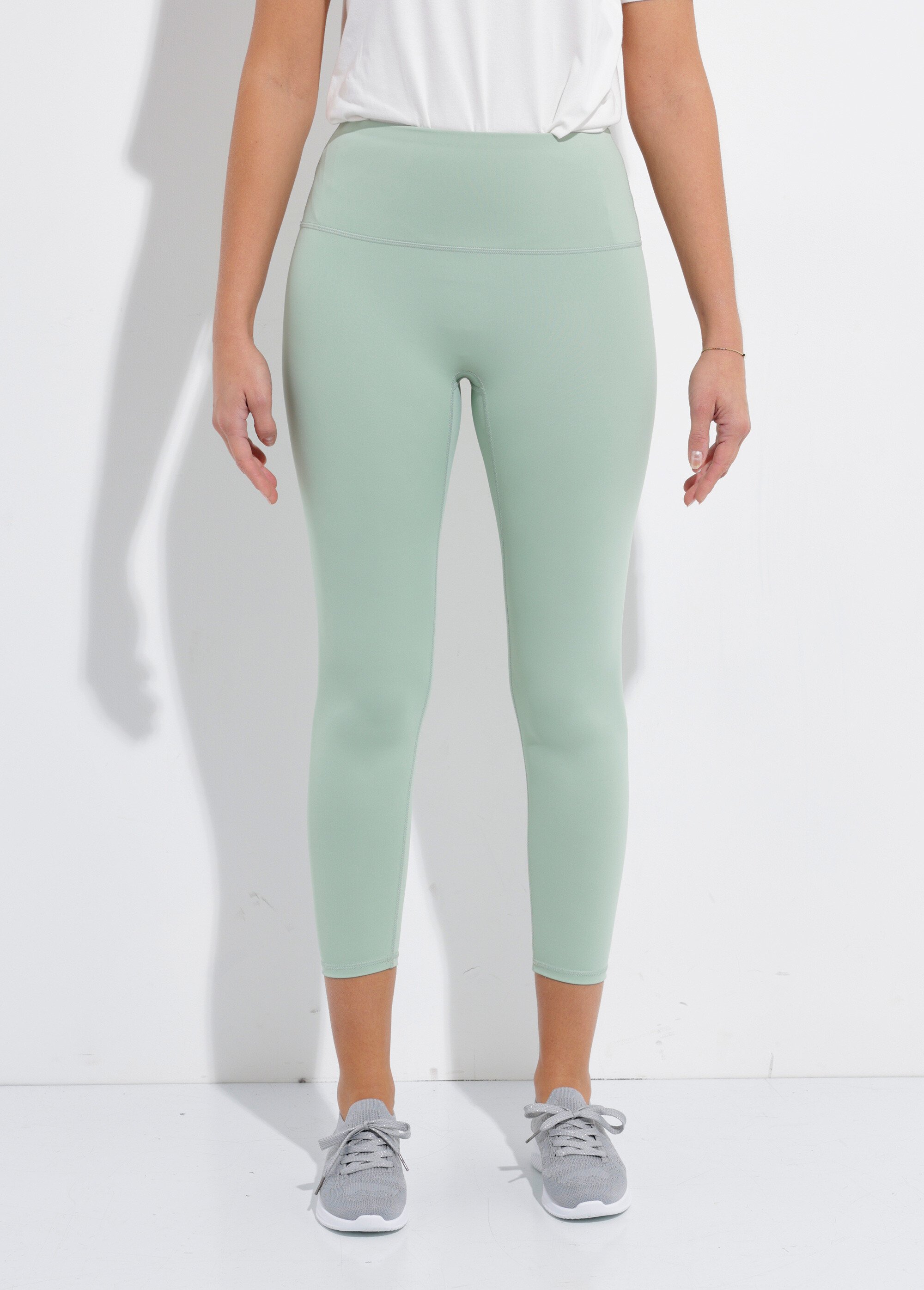 Legging de sport uni taille haute Femme Vert NORIA FA1