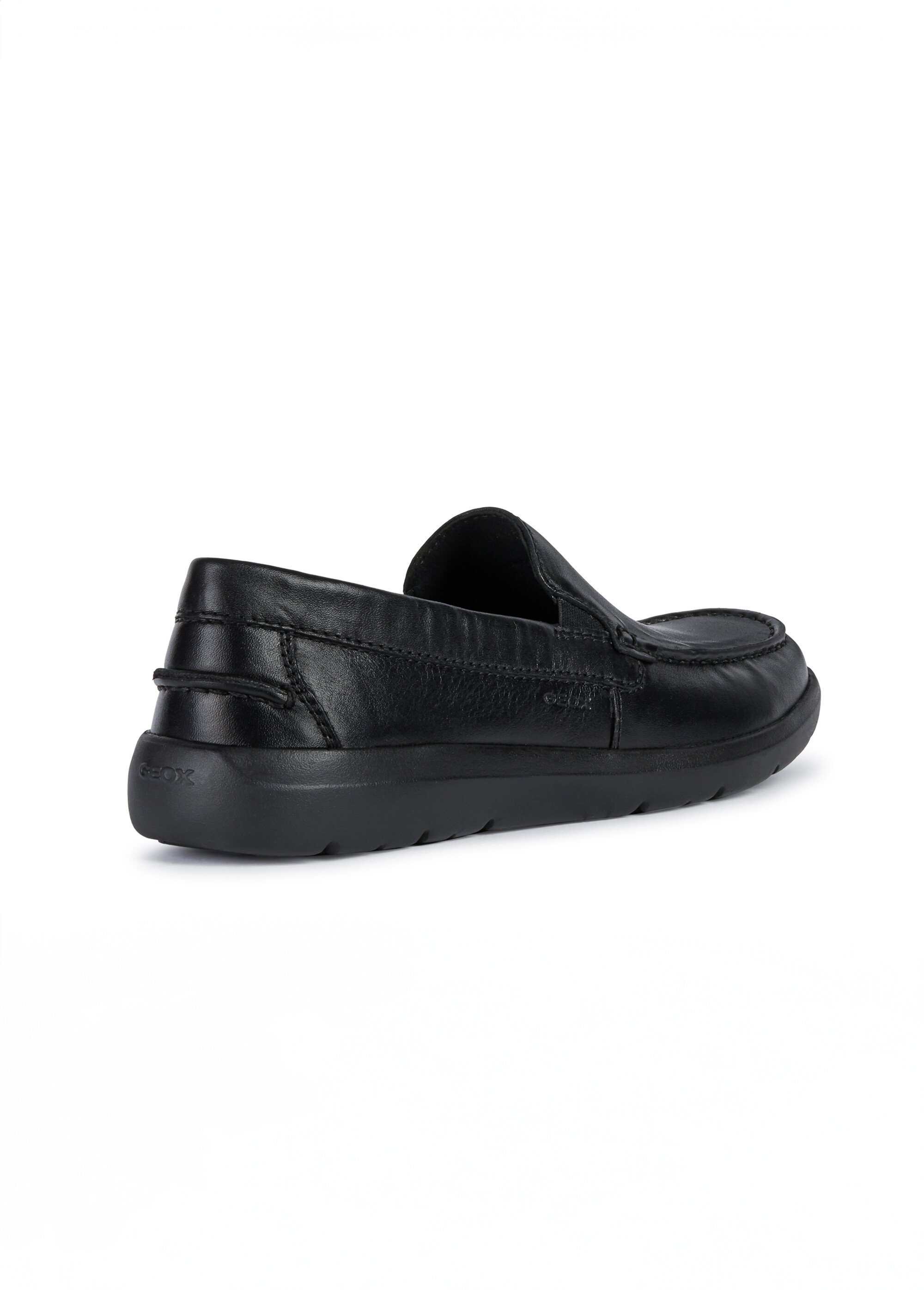 Mocassins cuir semelle antidérapante Homme Noir GEO-U043QE DO2