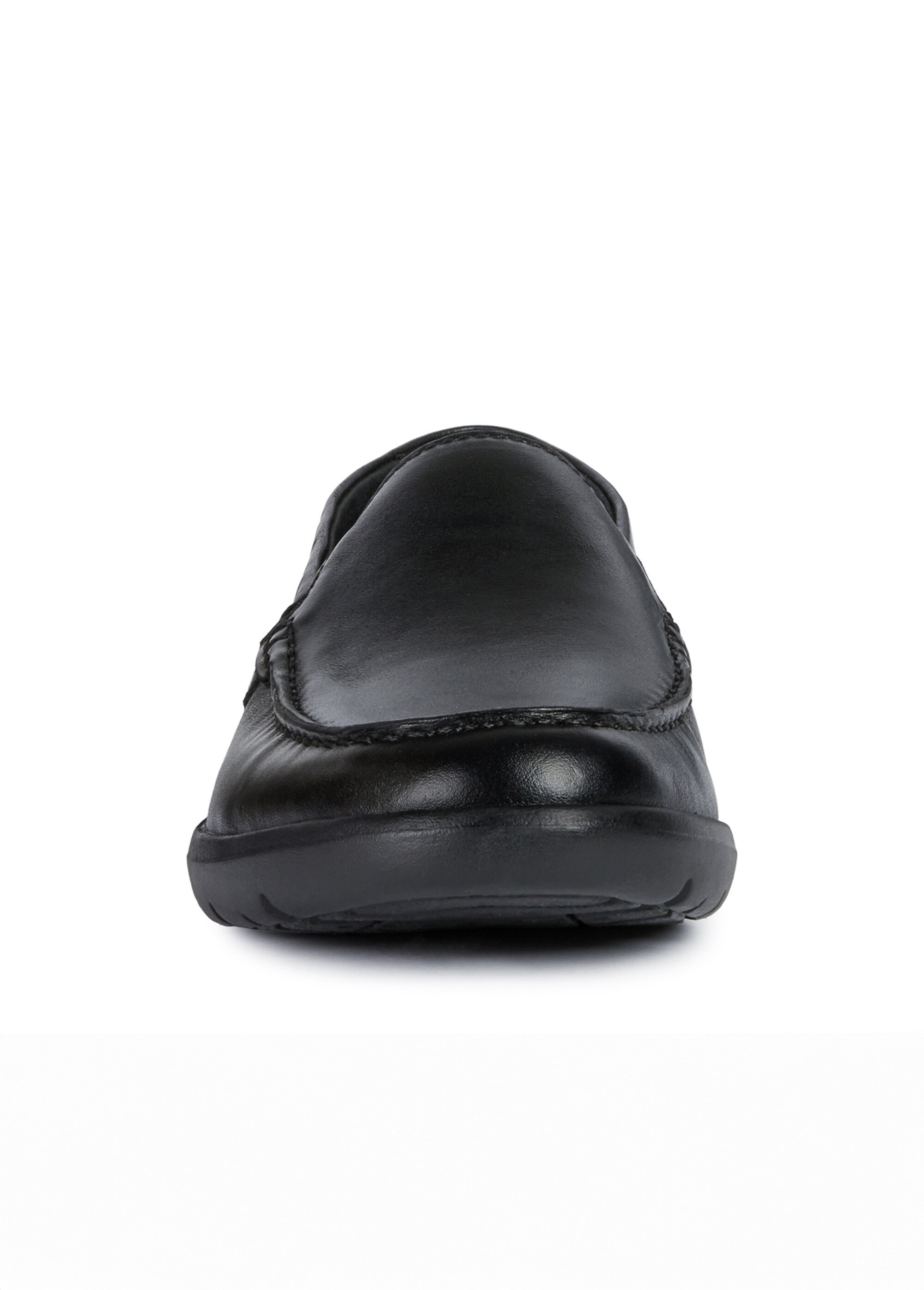 Mocassins cuir semelle antidérapante Homme Noir GEO-U043QE FA2