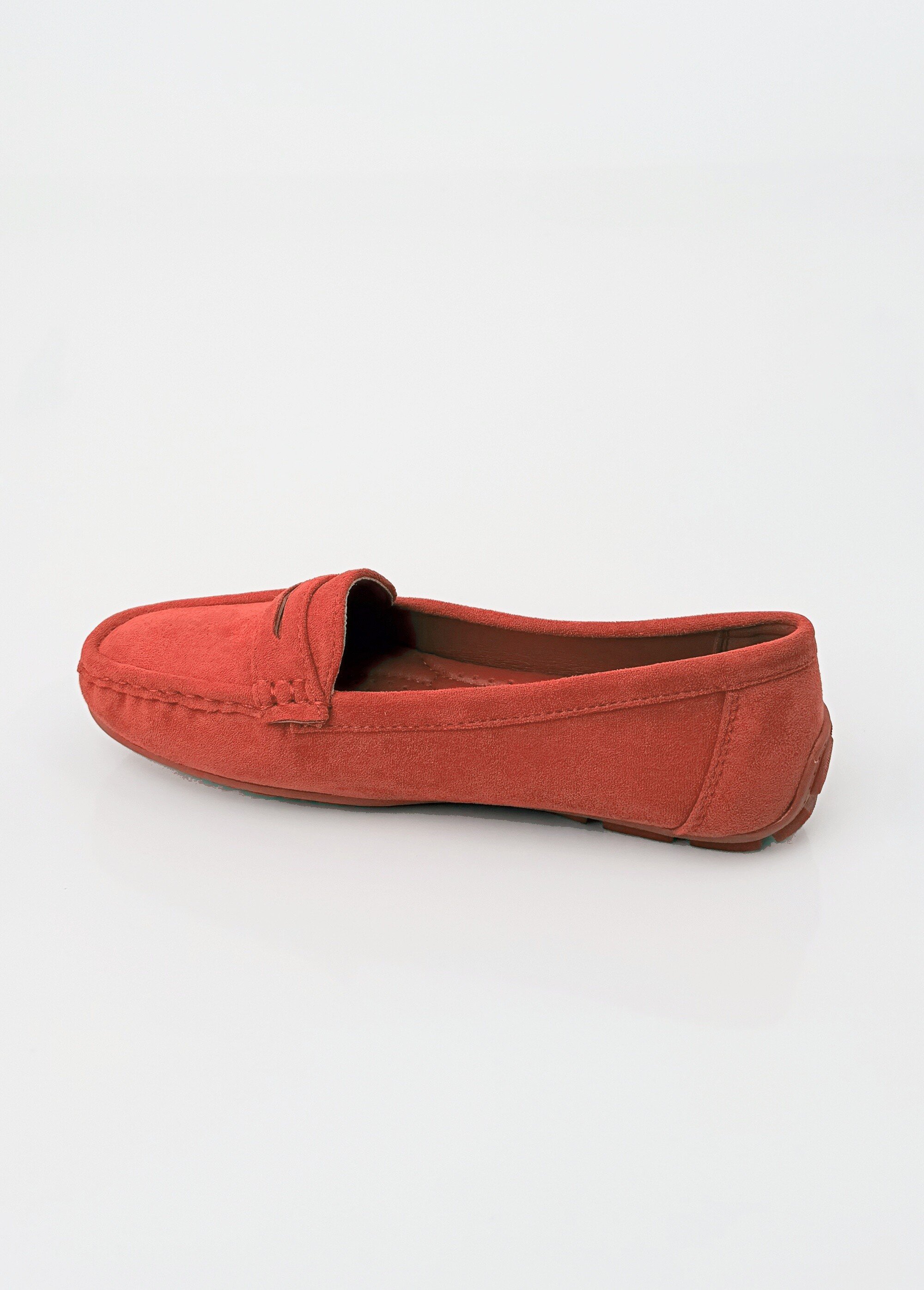 Mocassins essentiels, simili cuir suédé Femme Rouge COVHY196 DO1