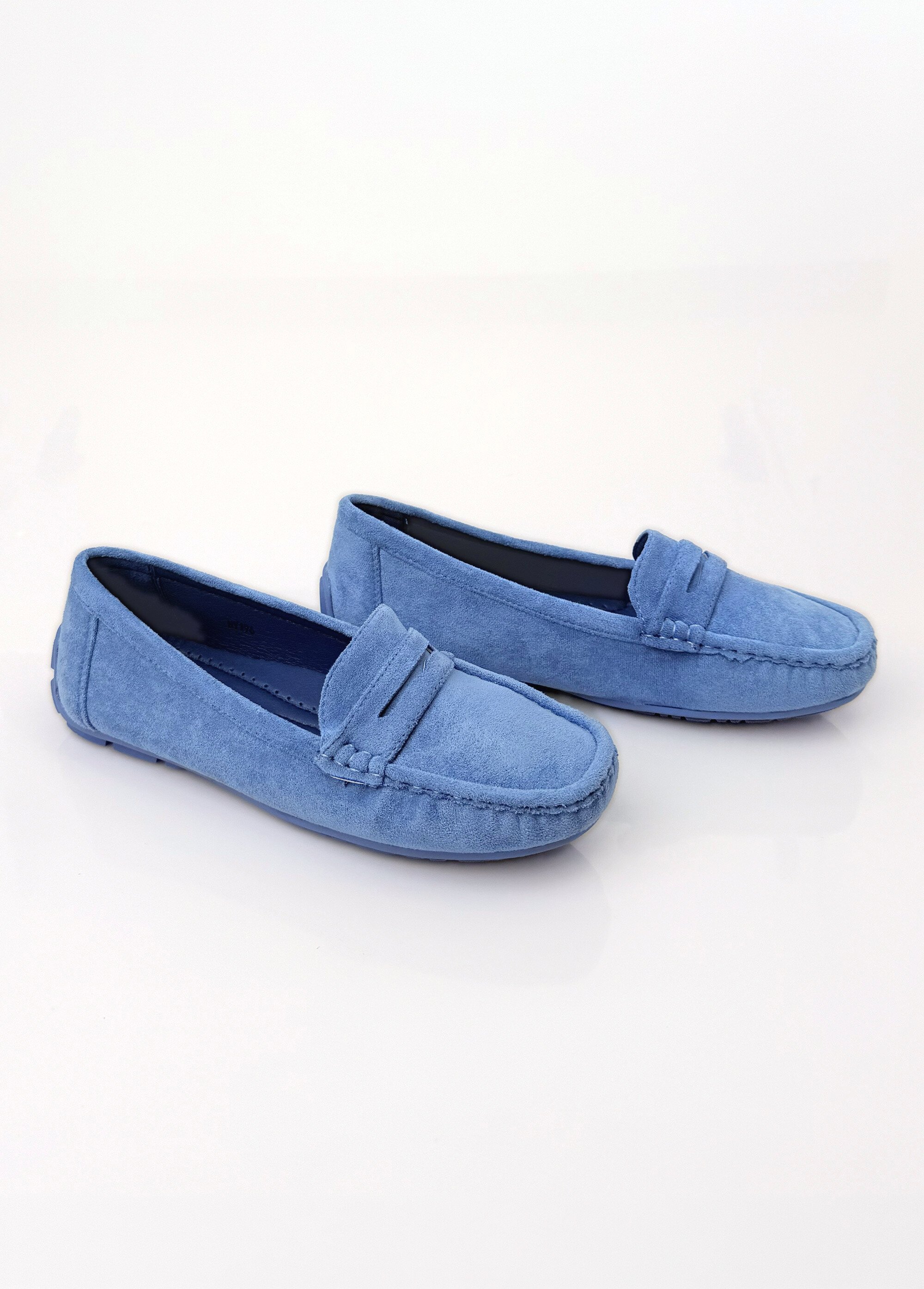 Mocassins essentiels, simili cuir suédé Femme Bleu COVHY196 DE1