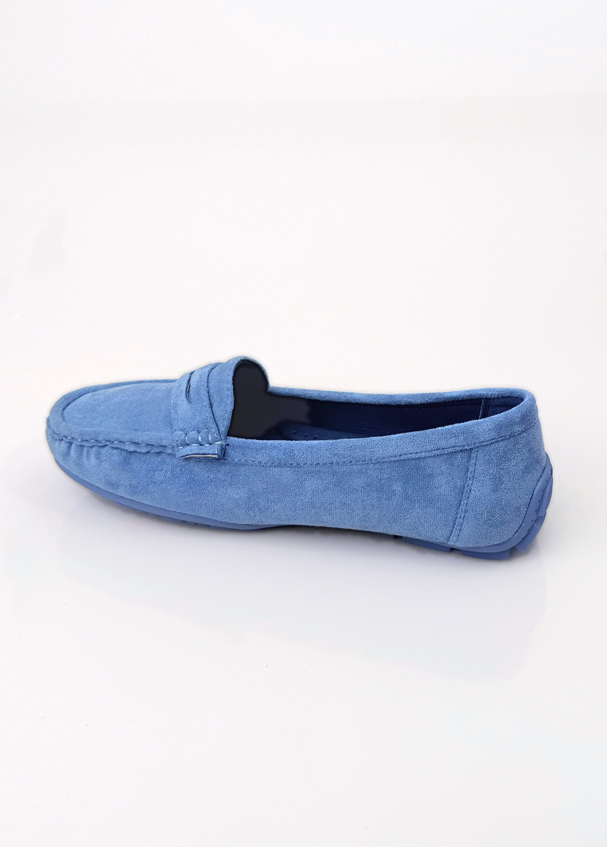 Mocassins essentiels, simili cuir suédé Femme Bleu COVHY196 DO1