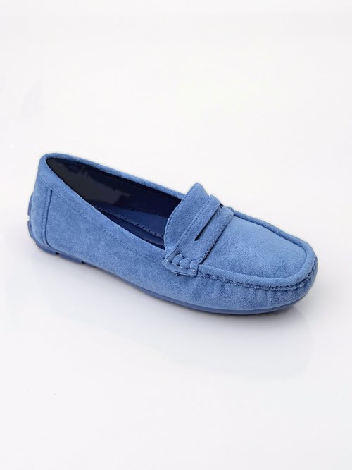 Mocassins essentiels, simili cuir suédé Femme Bleu COVHY196 FA1