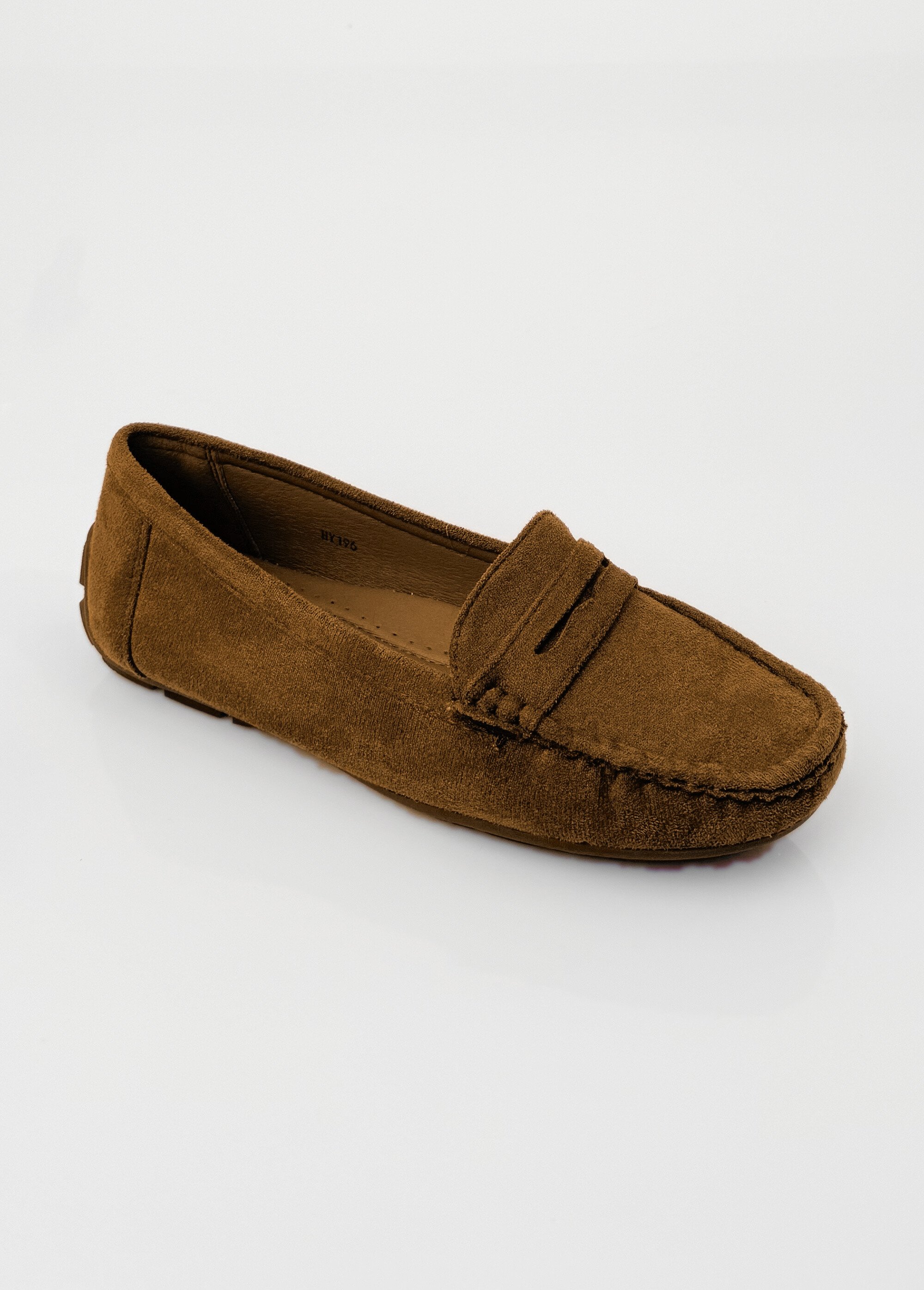 Mocassins essentiels, simili cuir suédé Femme Marron COVHY196 FA1