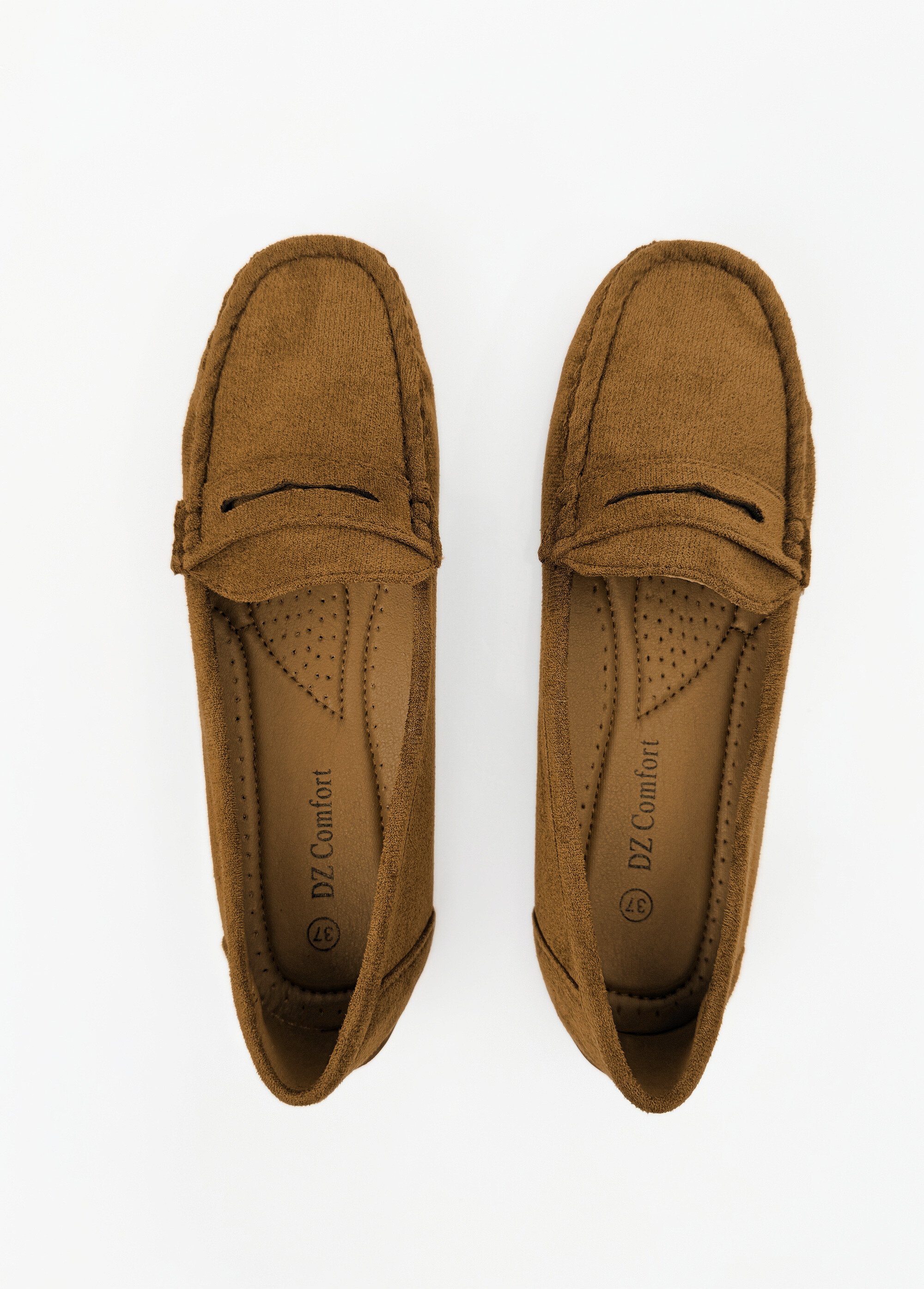 Mocassins essentiels, simili cuir suédé Femme Marron COVHY196 OV1
