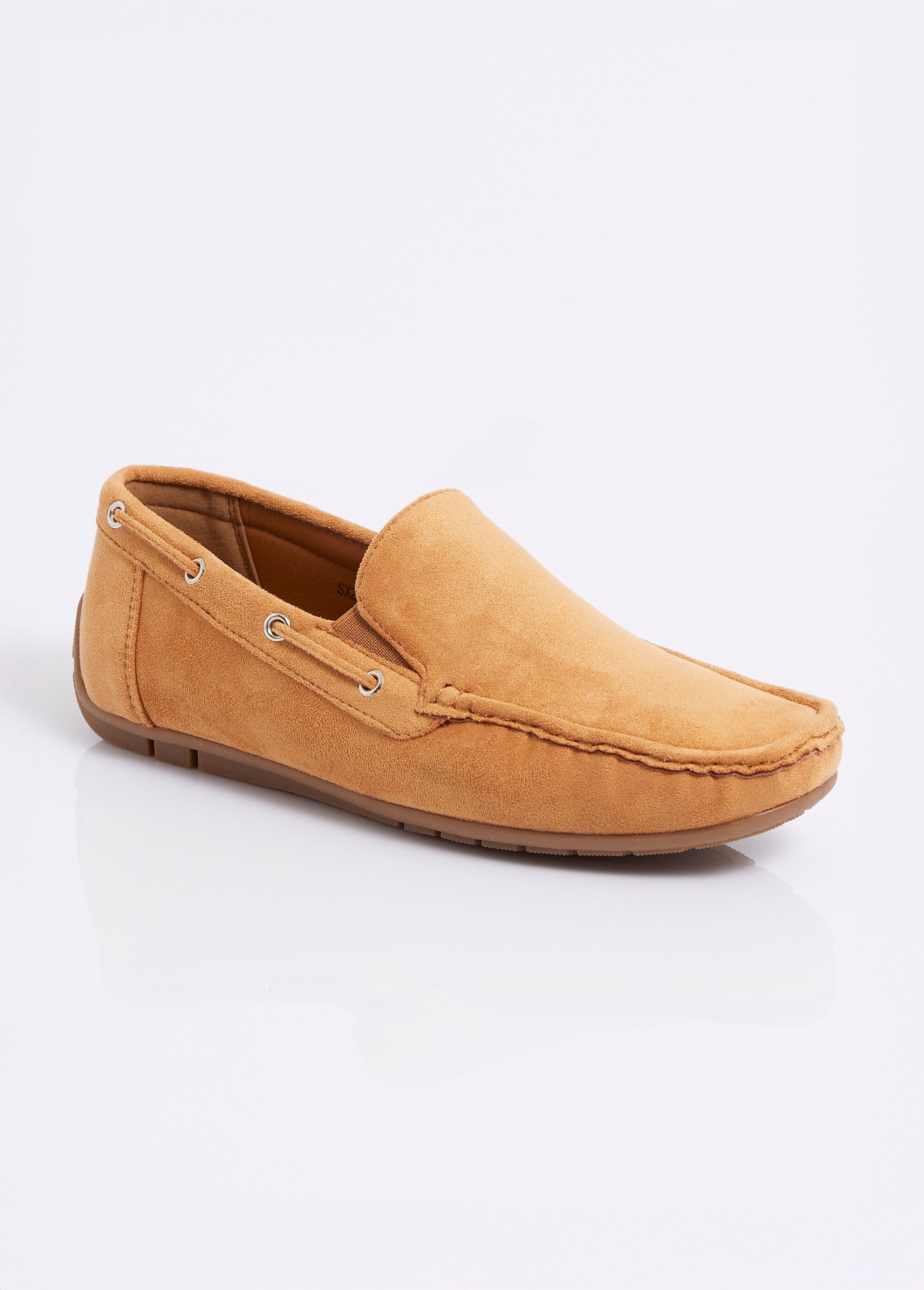 Mocassins suédine, côtés élastiqués Homme Marron JANNSX217 FA1