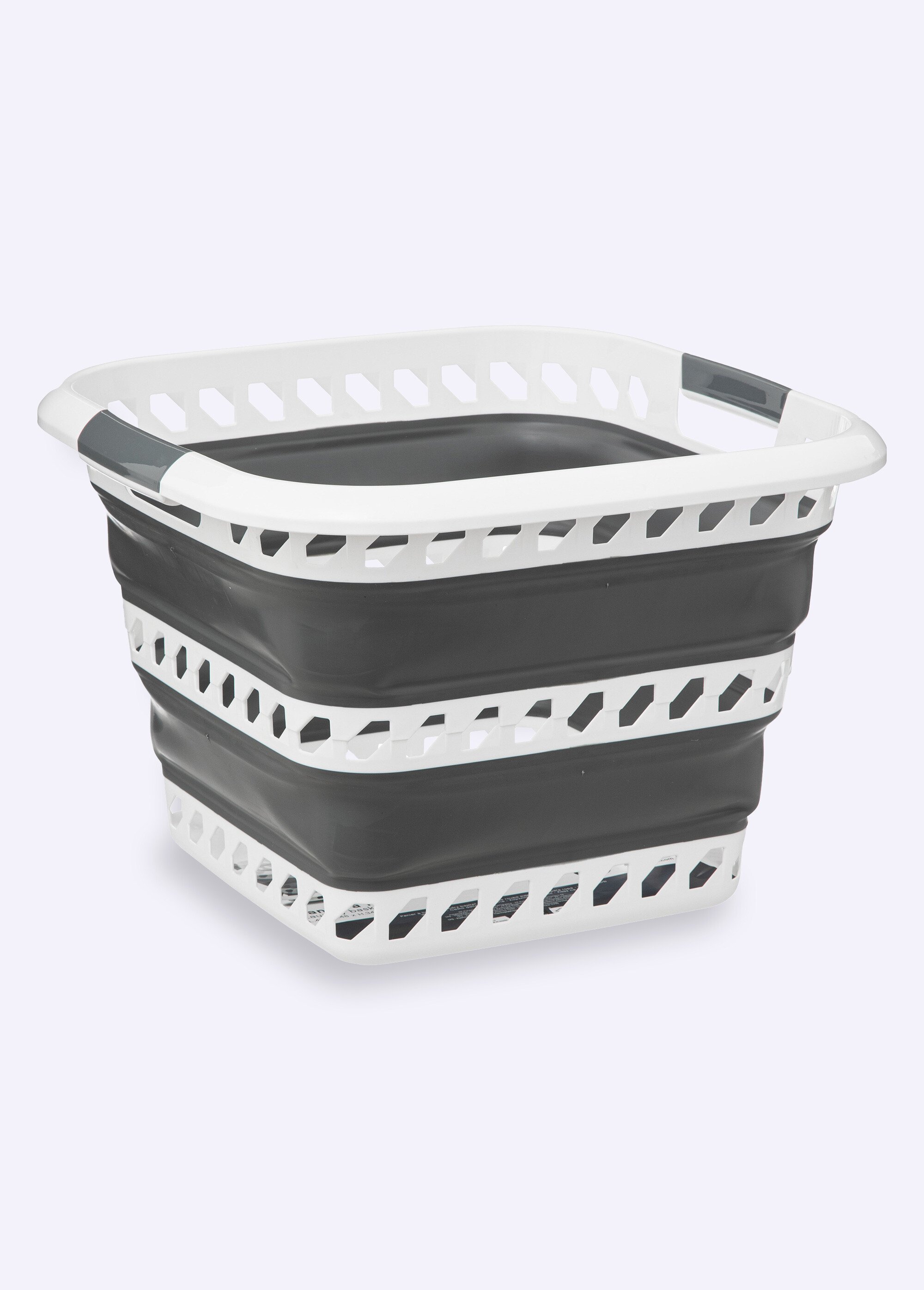 Panier à linge rétractable carré 40L Blanc JJA-186192 FA1