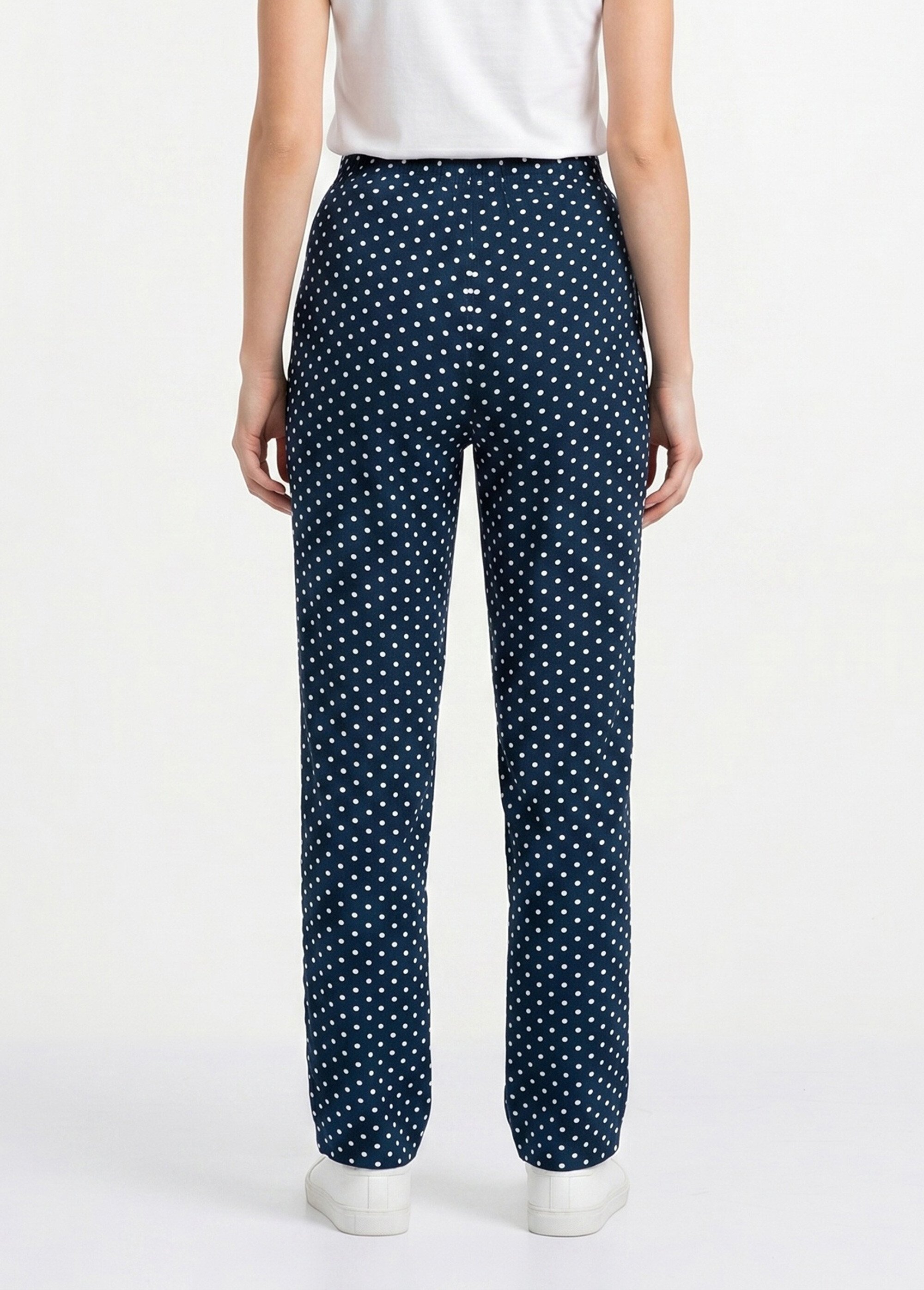 Pantalon imprimé taille élastiquée