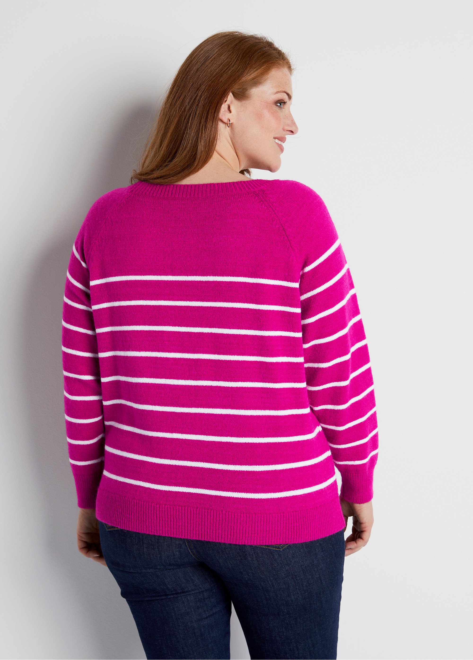 Pull marinière manches longues rayé