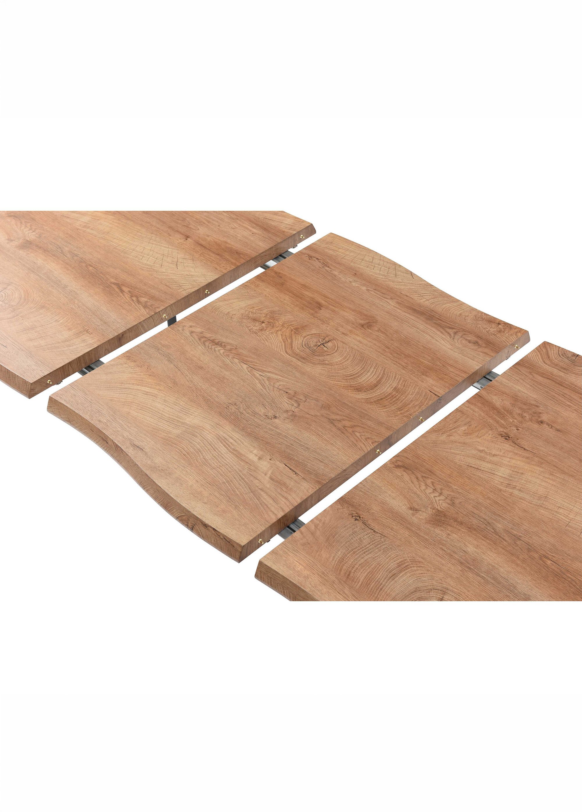 Table basse bois extensible 6 à 8 pers. FOREST MARRON CMP-HD7363 DE3