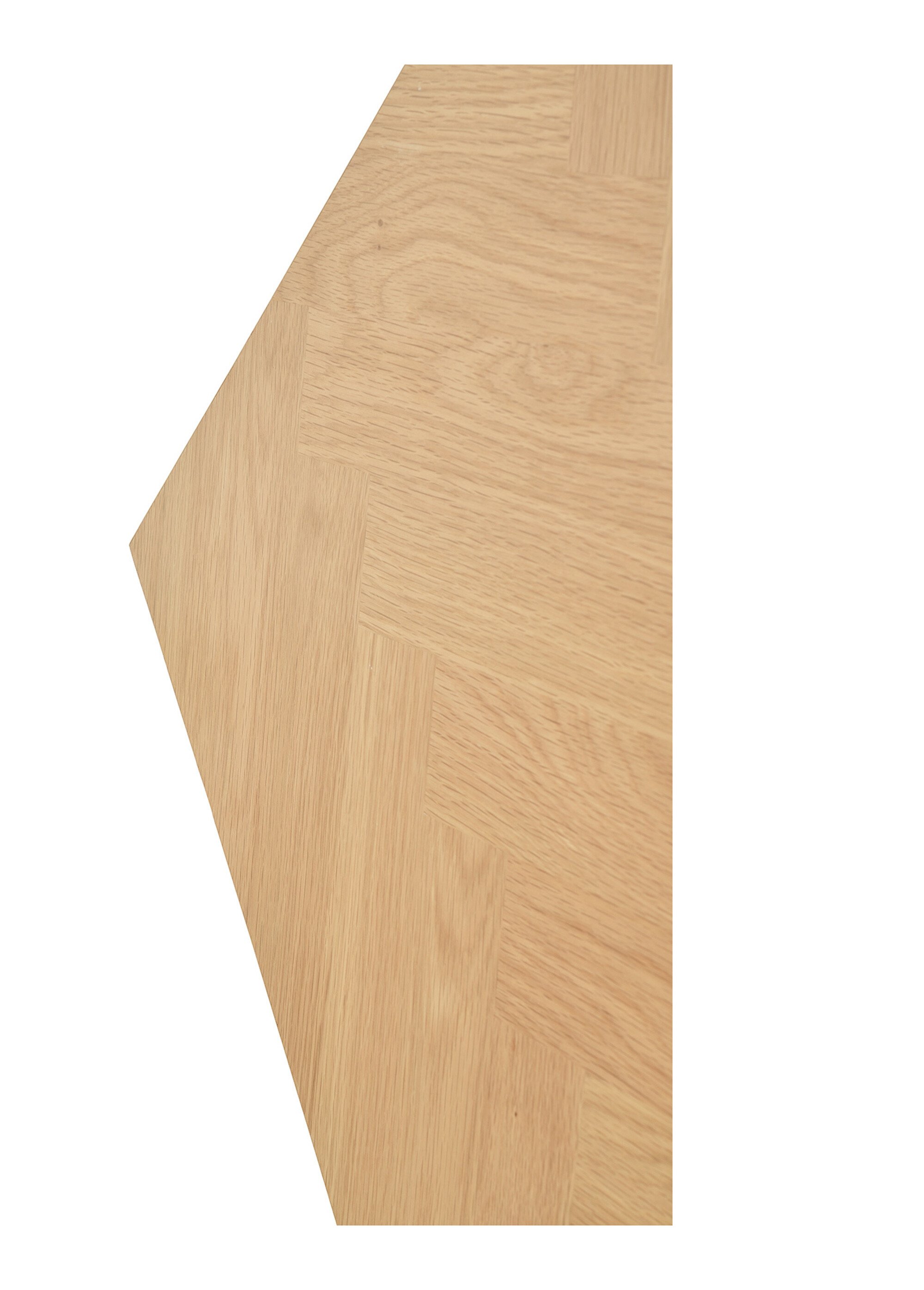 Table basse en chêne plaqué à chevrons BEIGE HN-2102100 DE1