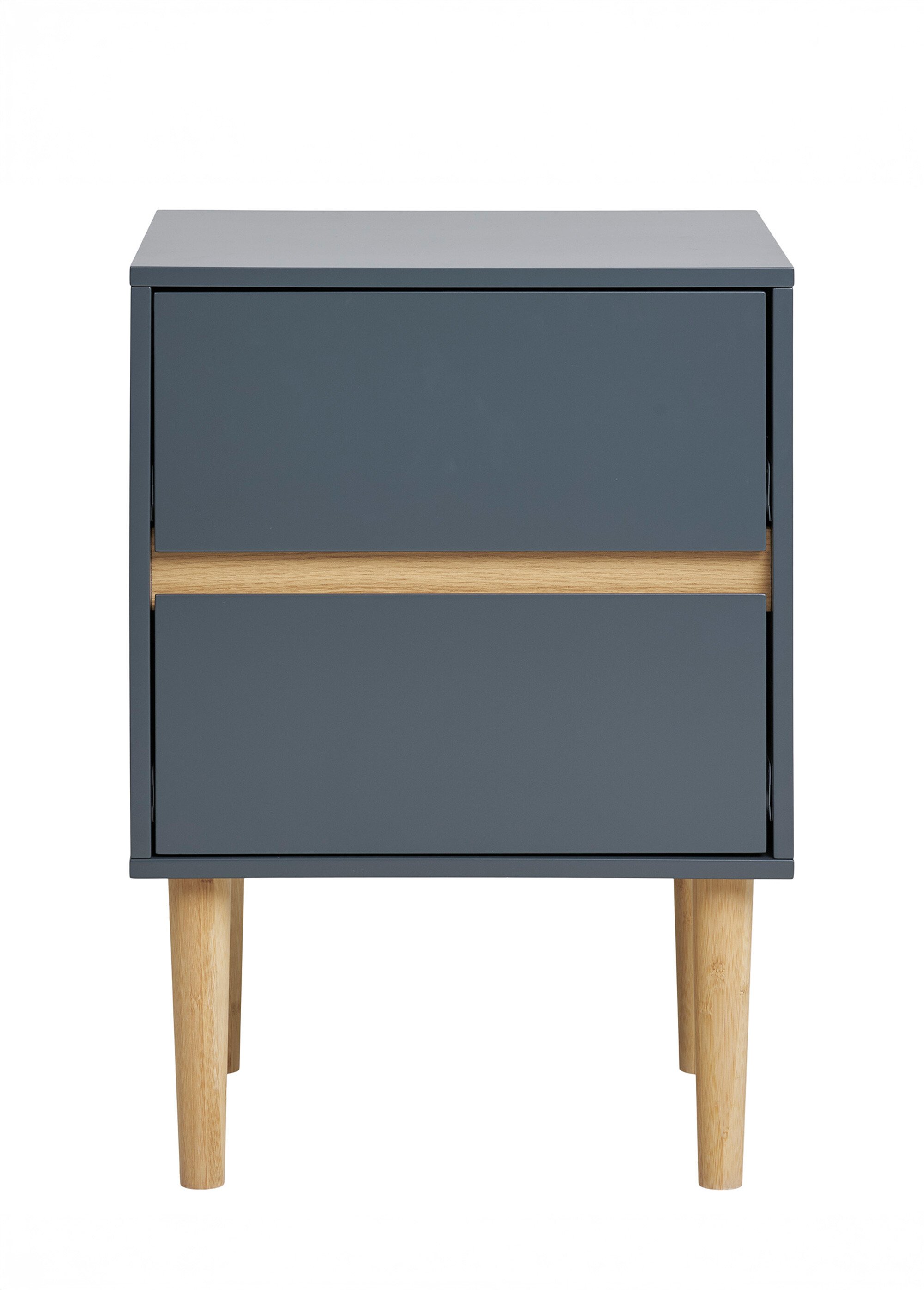 Table d'appoint 2 tiroirs, en bois peint